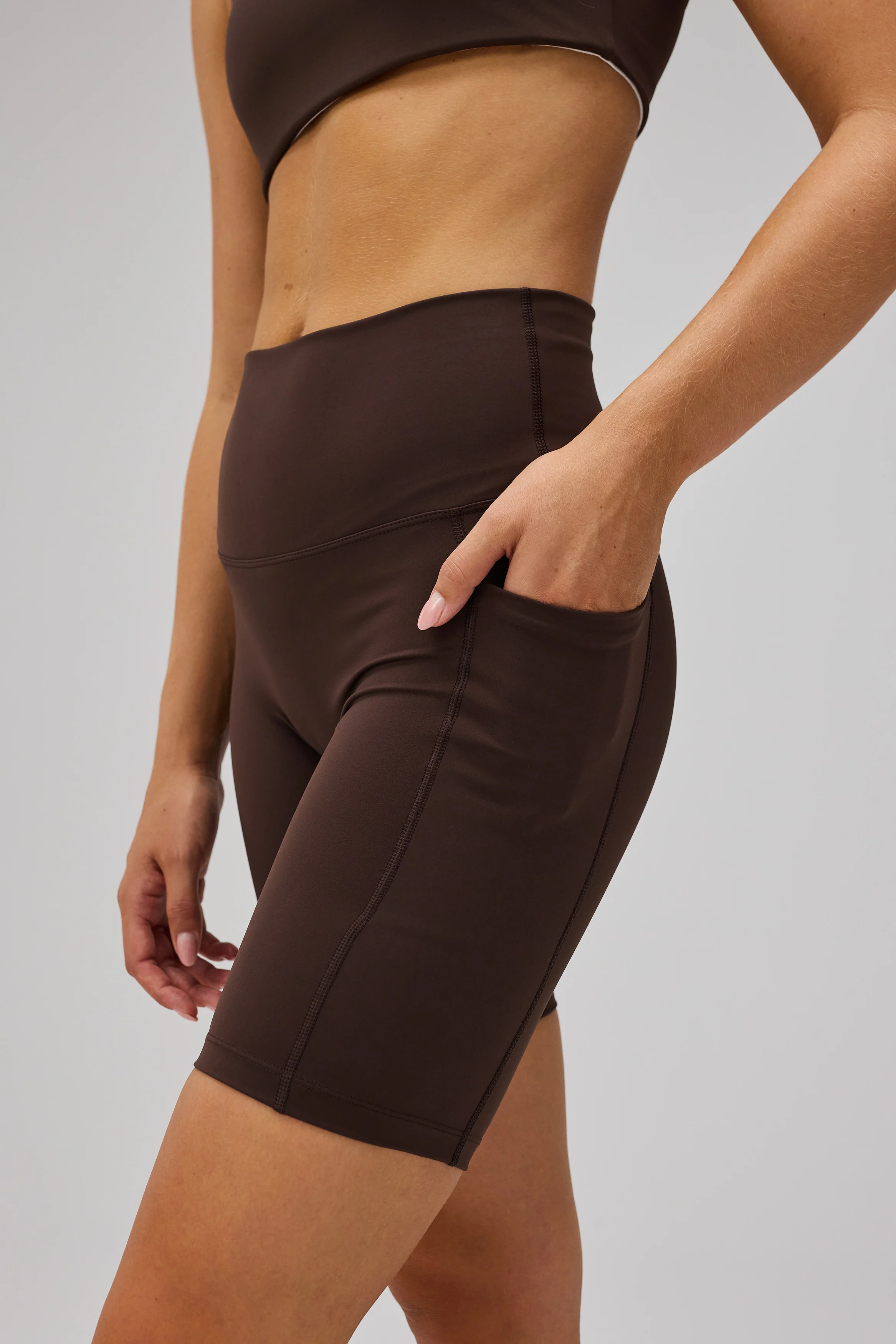 Active Pocket Shorts - Pecan Brown - Image 7