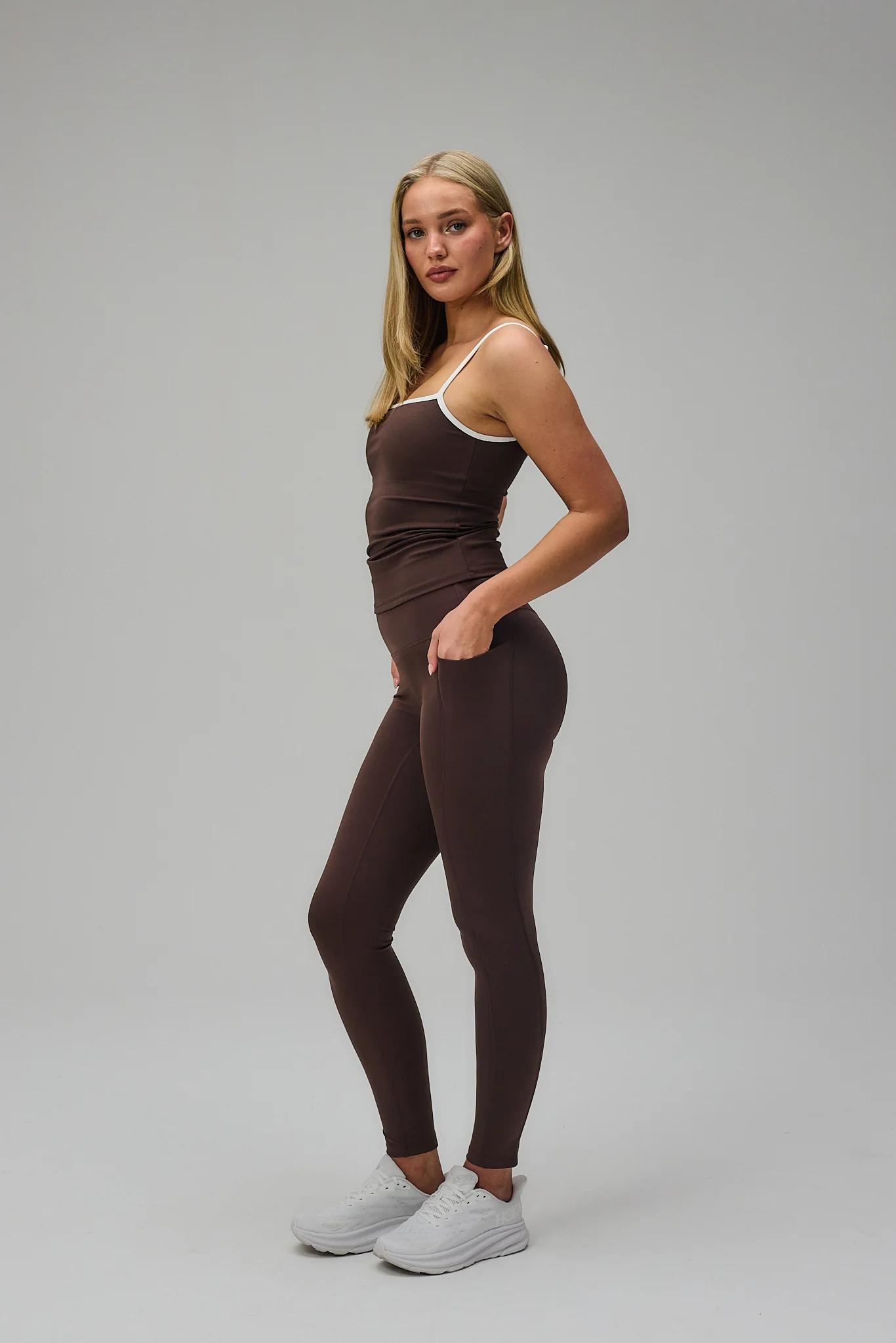 Active Pocket Tights - Pecan Brown - Image 9