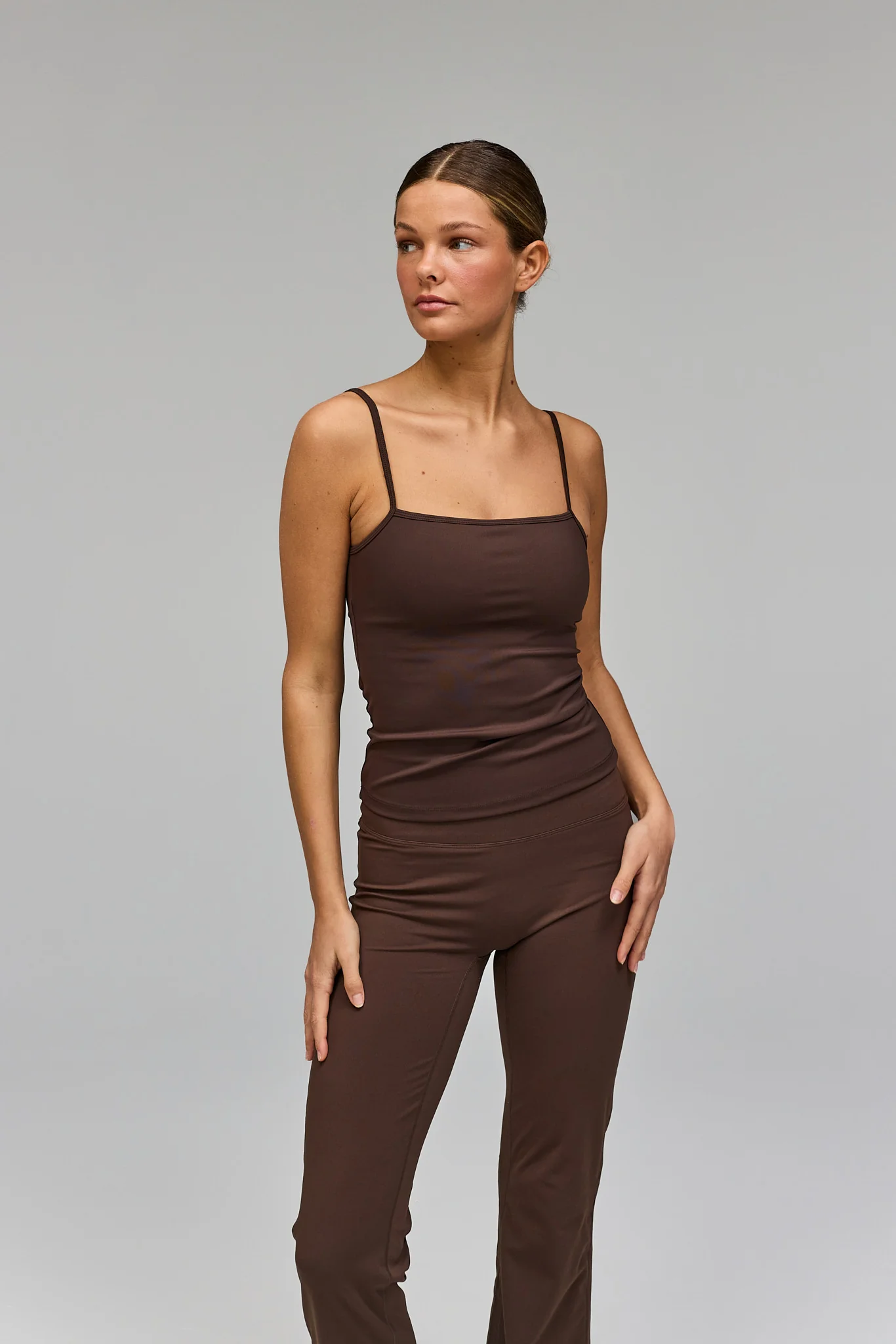 Active Tank Top - Pecan Brown Tone In Tone - Image 4