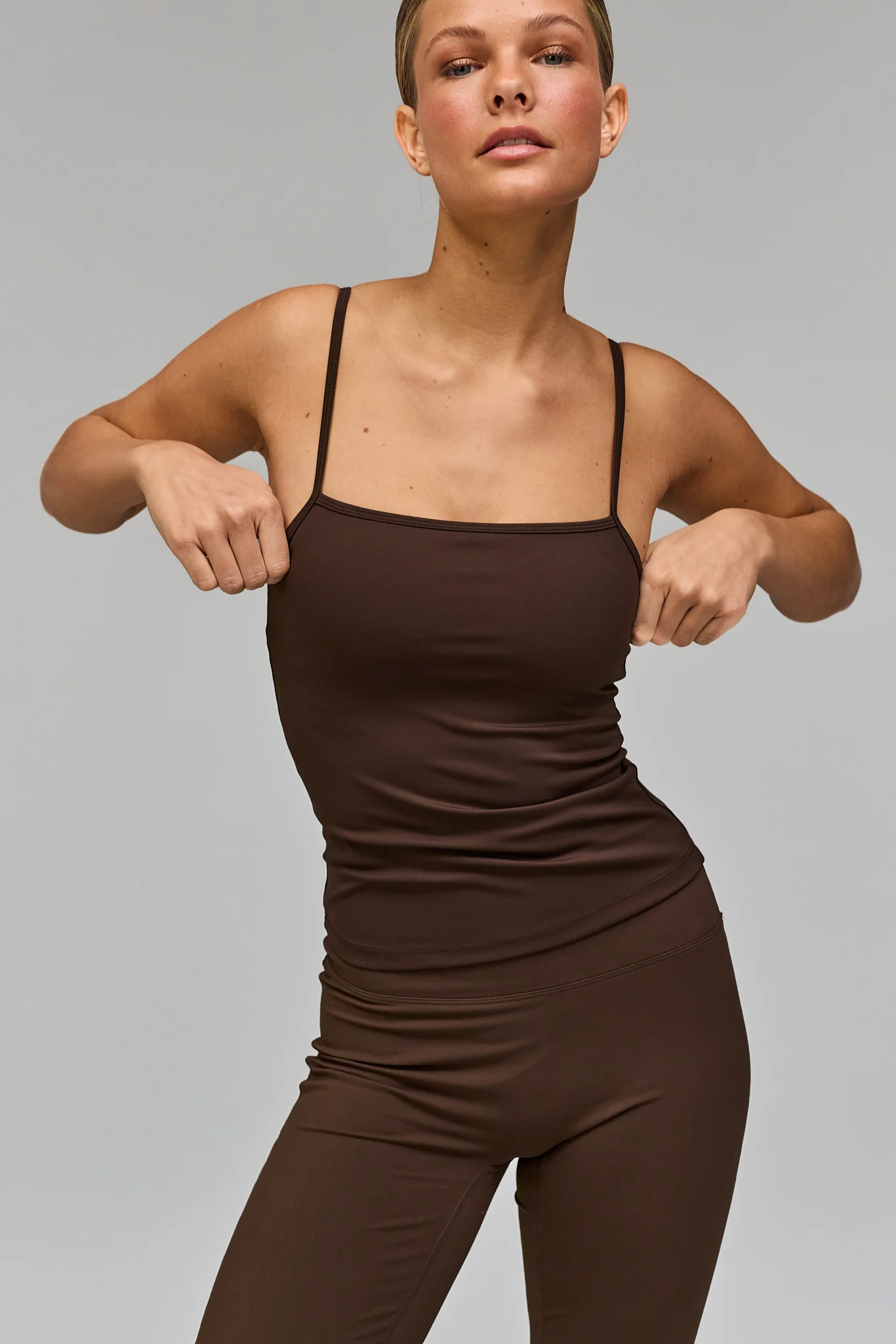 Active Tank Top - Pecan Brown Tone In Tone - Image 7