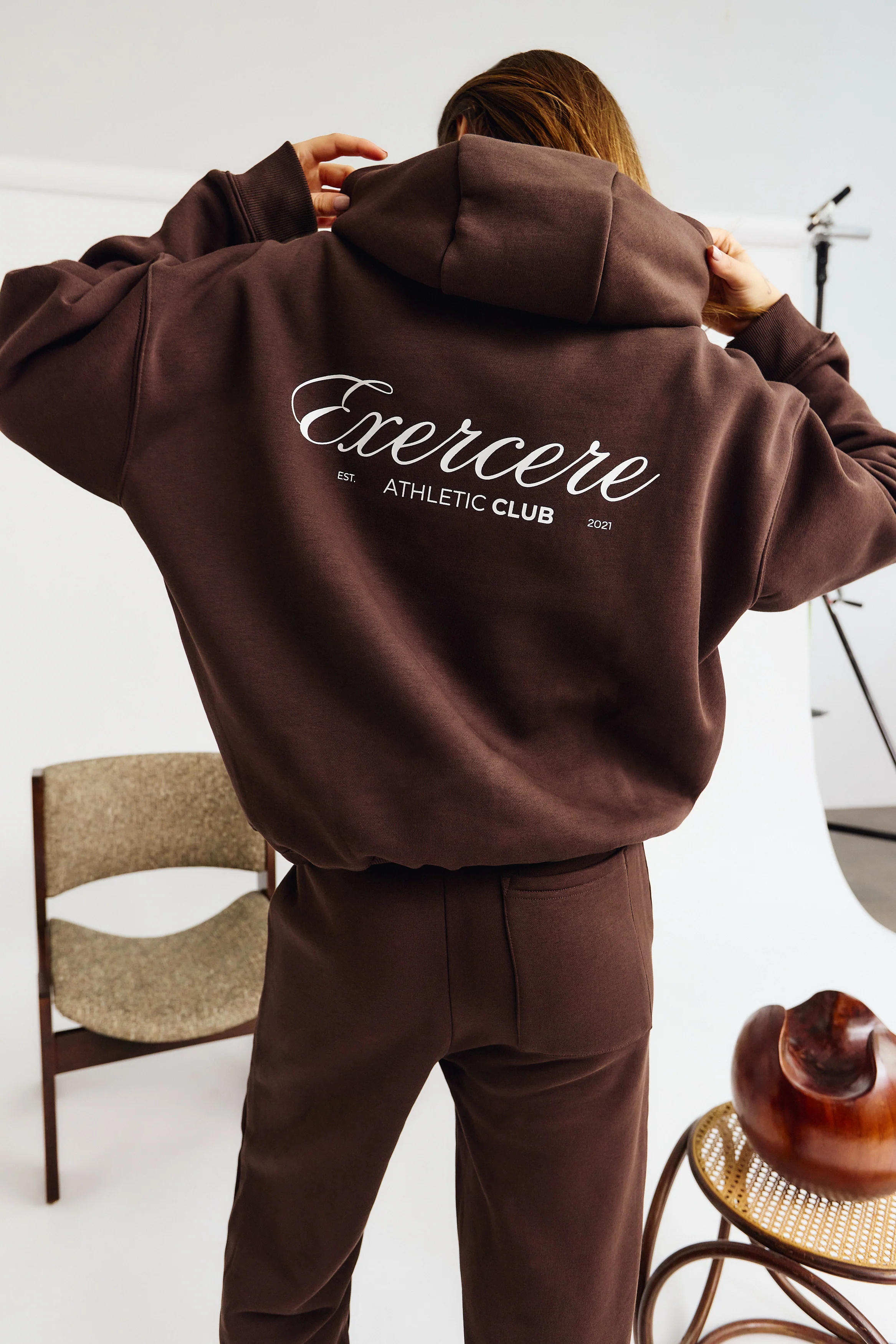 Athletic Club Hoodie - Pecan Brown - Image 4