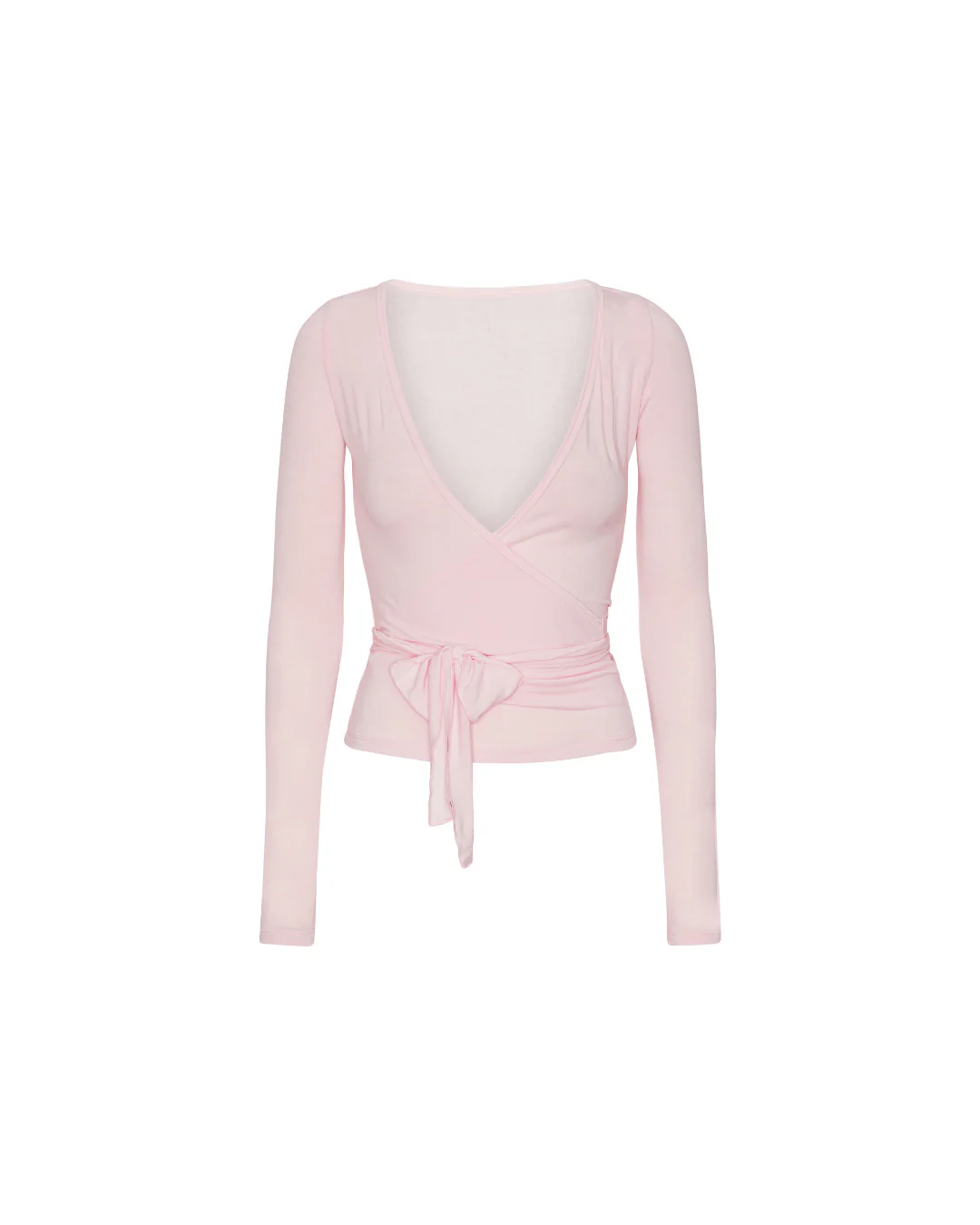 Ballet Wrap Blouse - Soft Pink - Image 3
