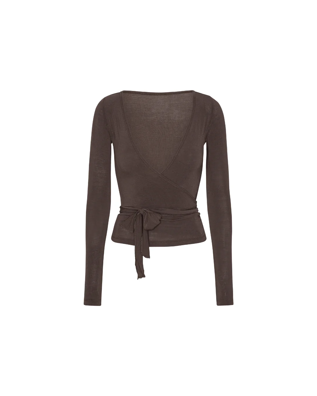 Ballet Wrap Blouse - Grey - Image 3