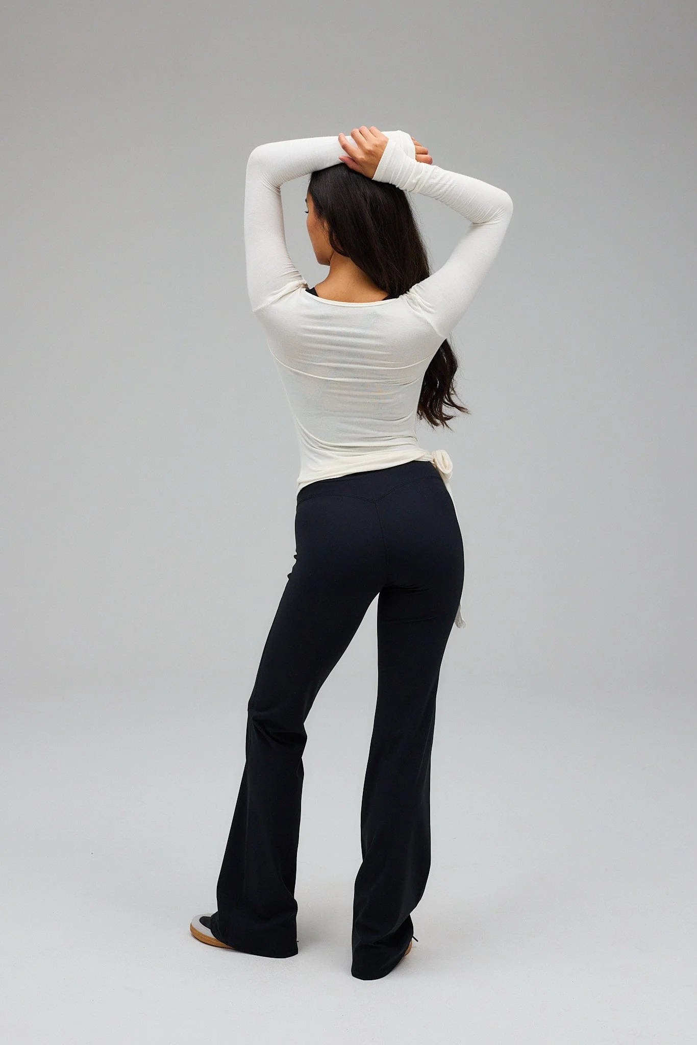 Ballet Wrap Blouse - White - Image 3