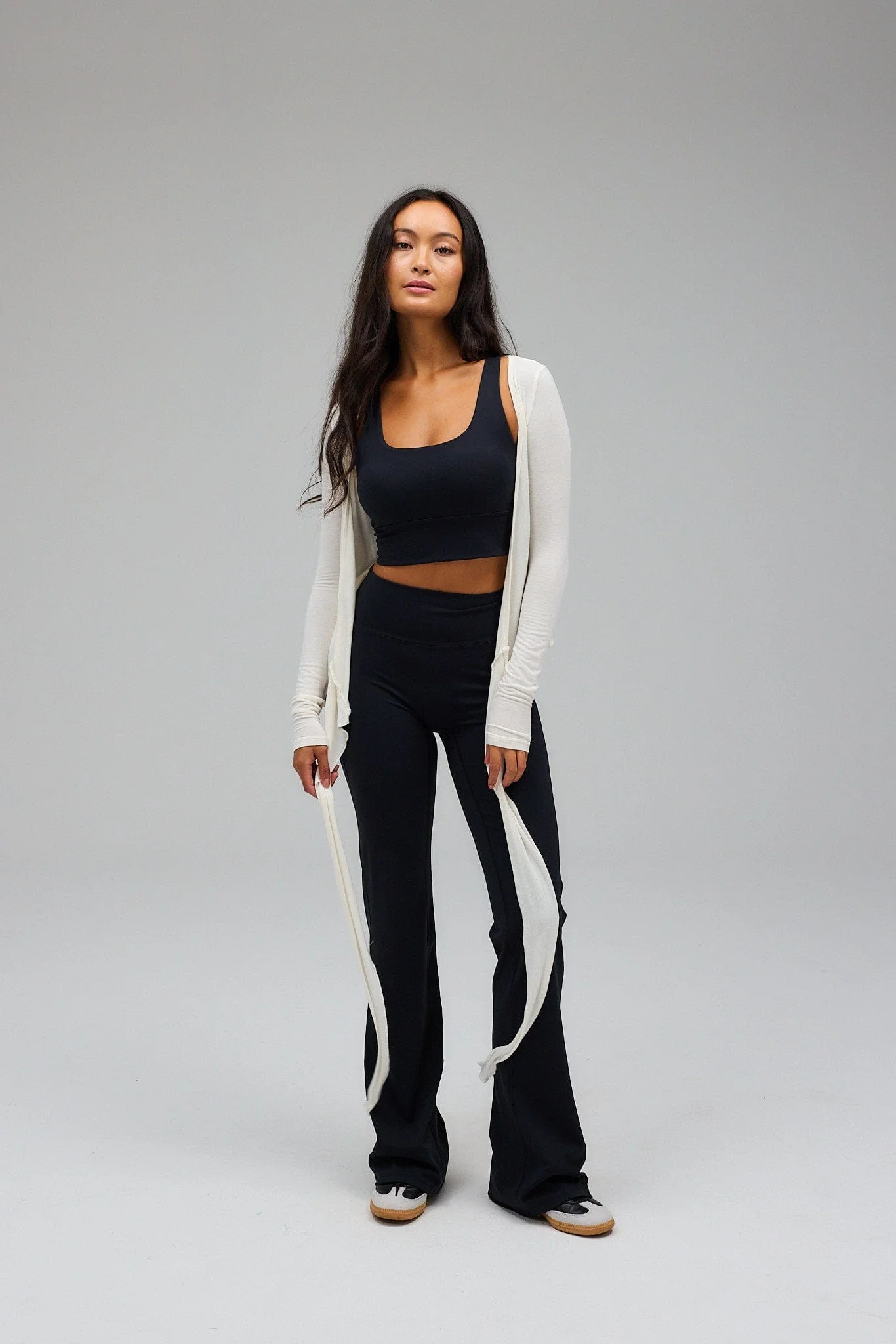 Ballet Wrap Blouse - White - Image 4