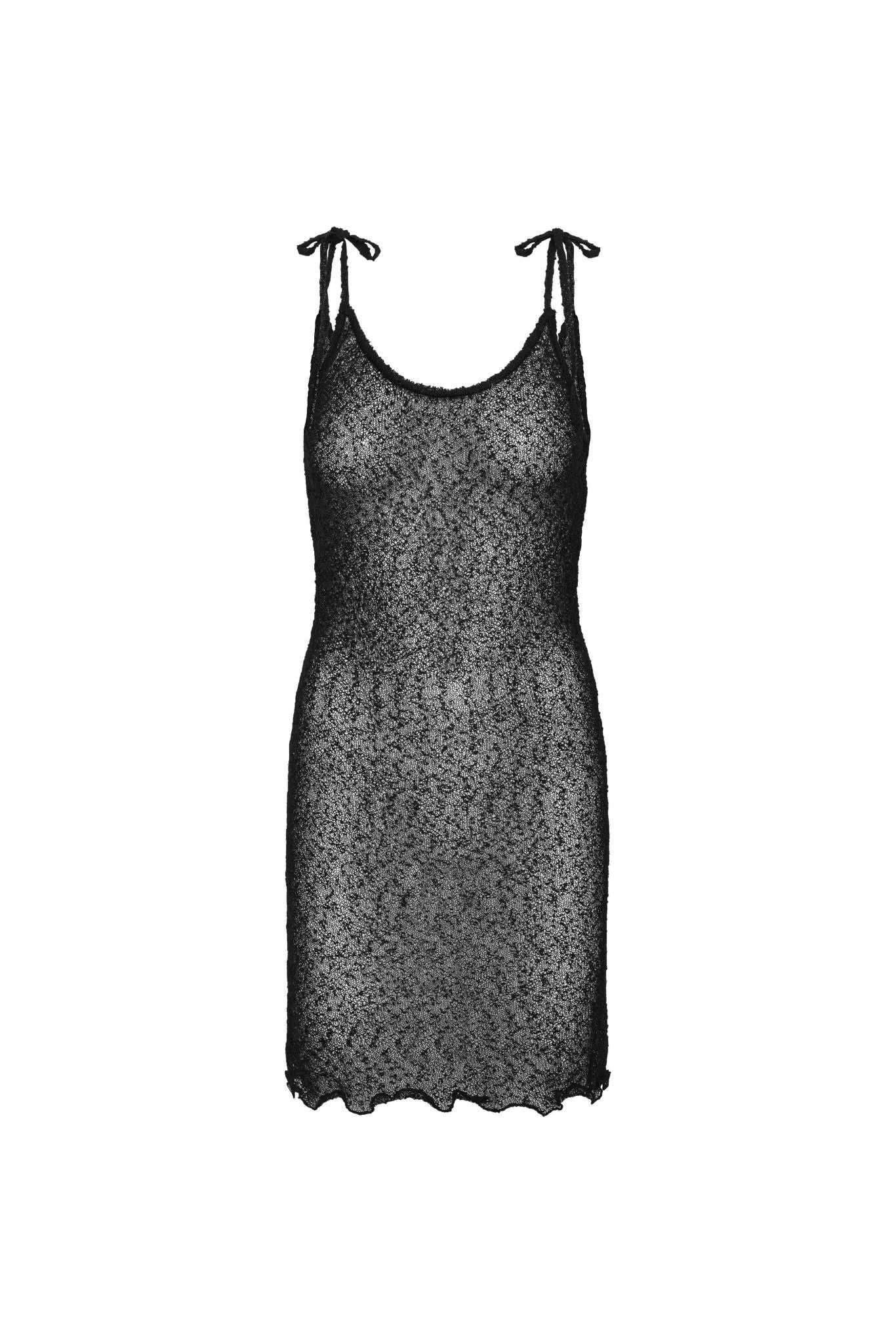 Coastal Knit Dress - Black - Image 7
