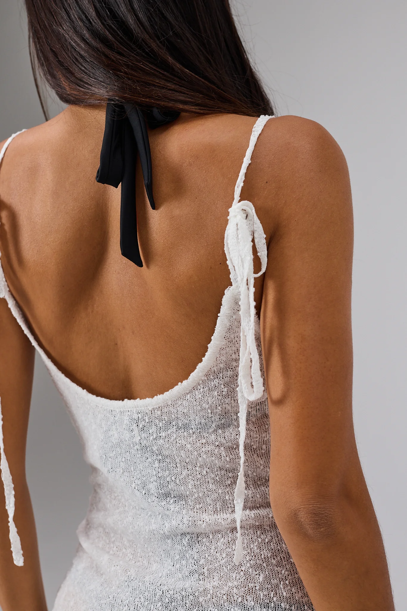 Coastal Knit Dress - White - Image 6