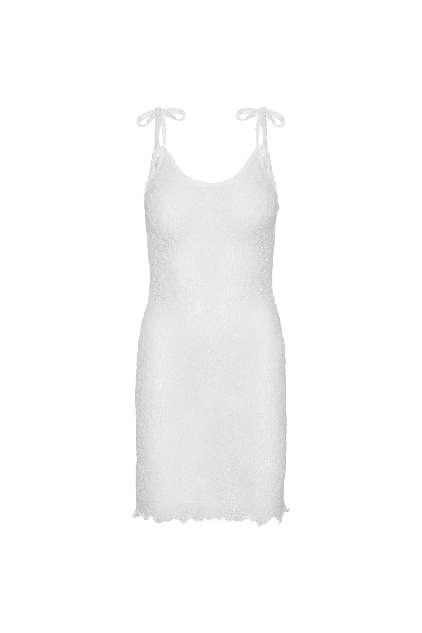Coastal Knit Dress - White - Image 7