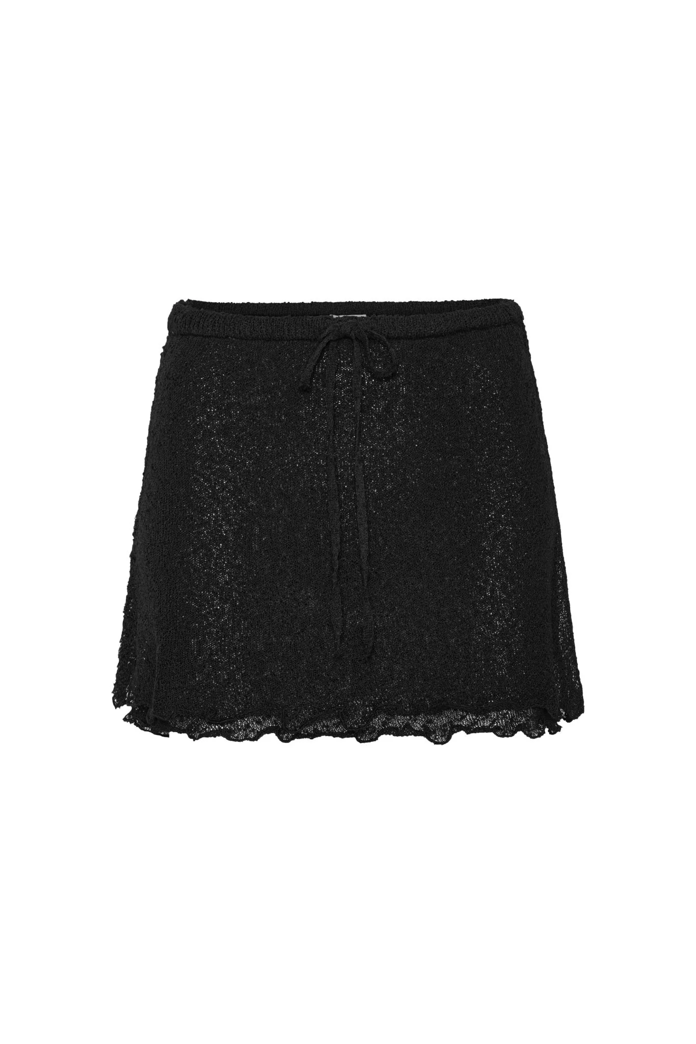 Coastal Knit Skirt - Black - Image 6