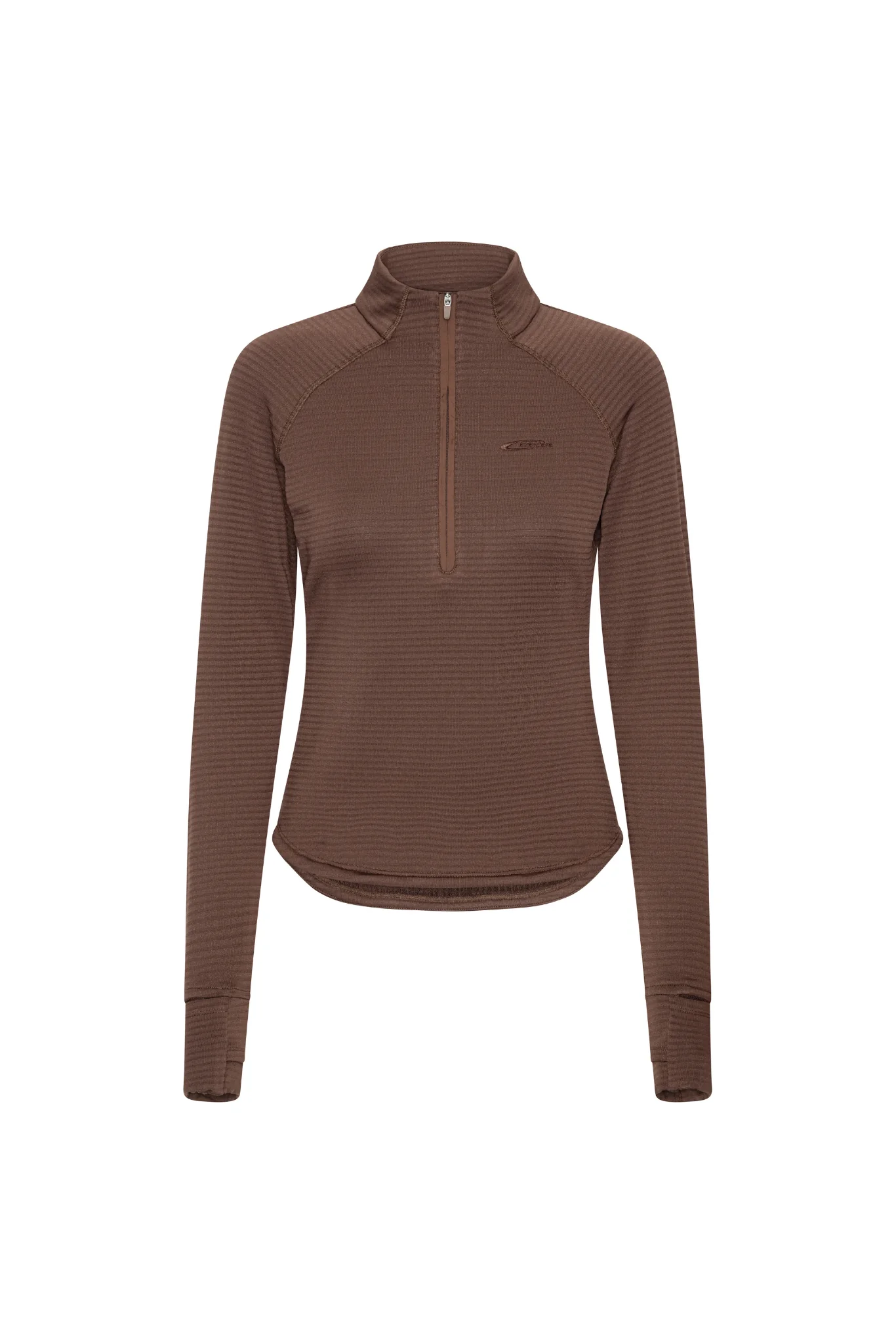 Core Half Zip Long Sleeve - Pecan Brown - Image 5