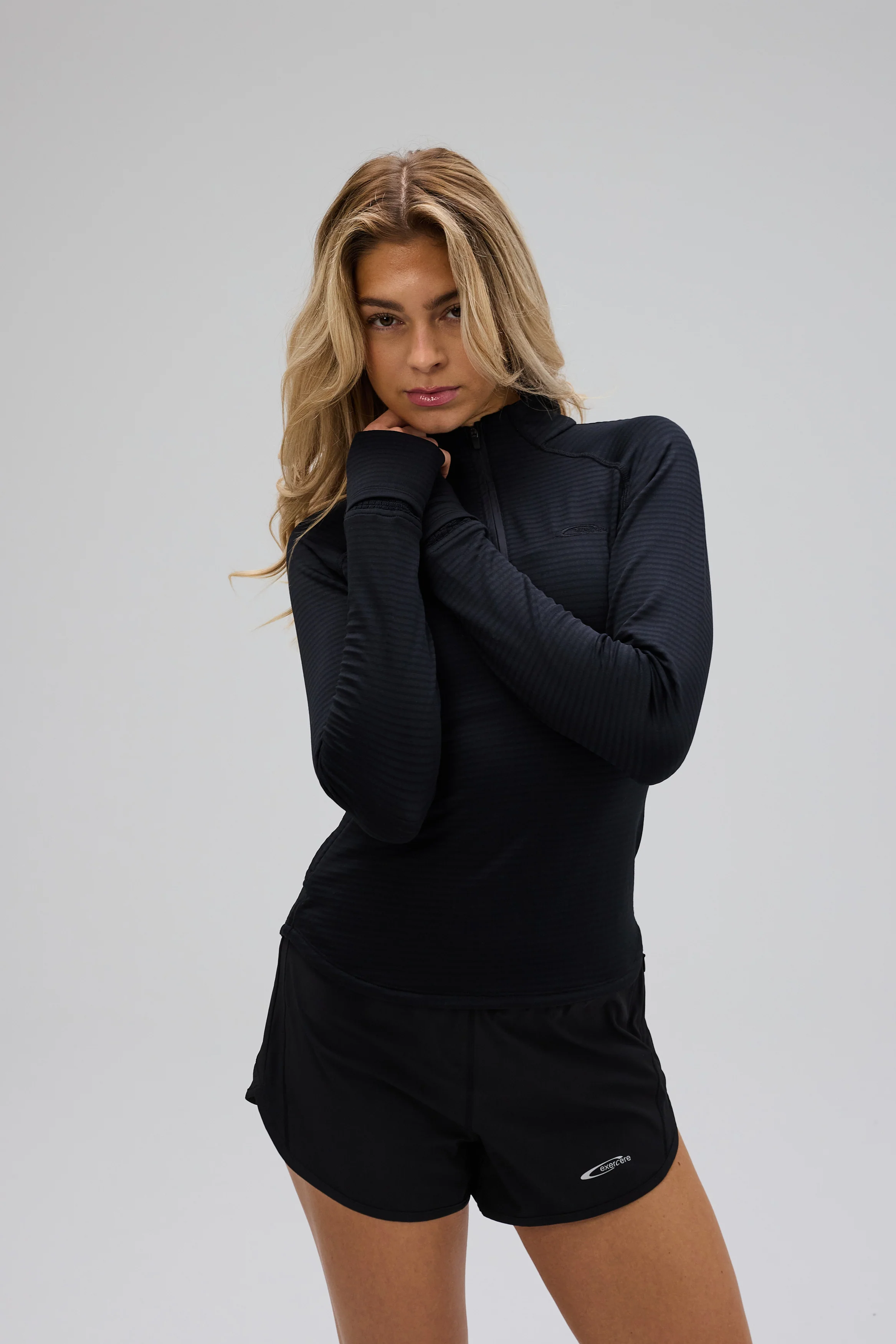 Core Half Zip Long Sleeve - Black - Image 9