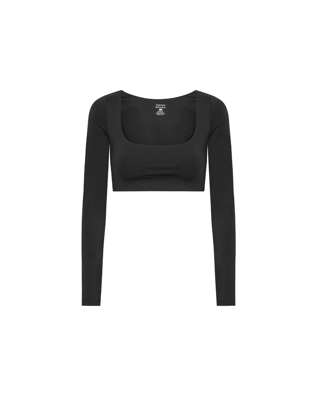 Cropped Long Sleeve - Black - Image 3