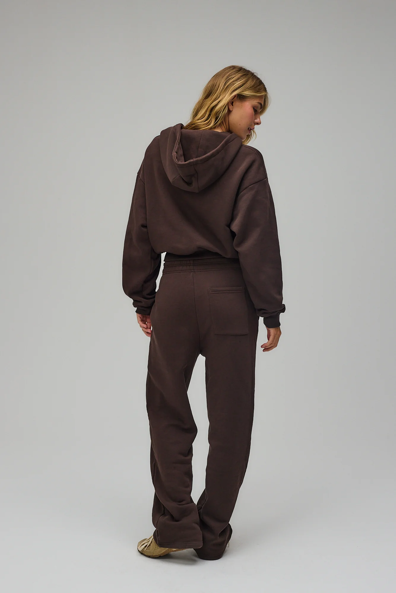 Wide Sweatpants - Pecan Brown - Image 10