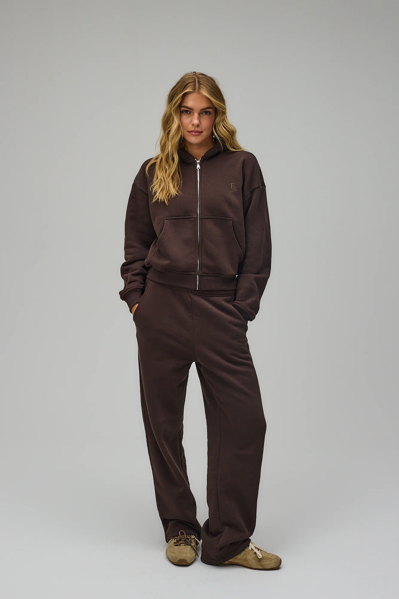 Wide Sweatpants - Pecan Brown - Image 9