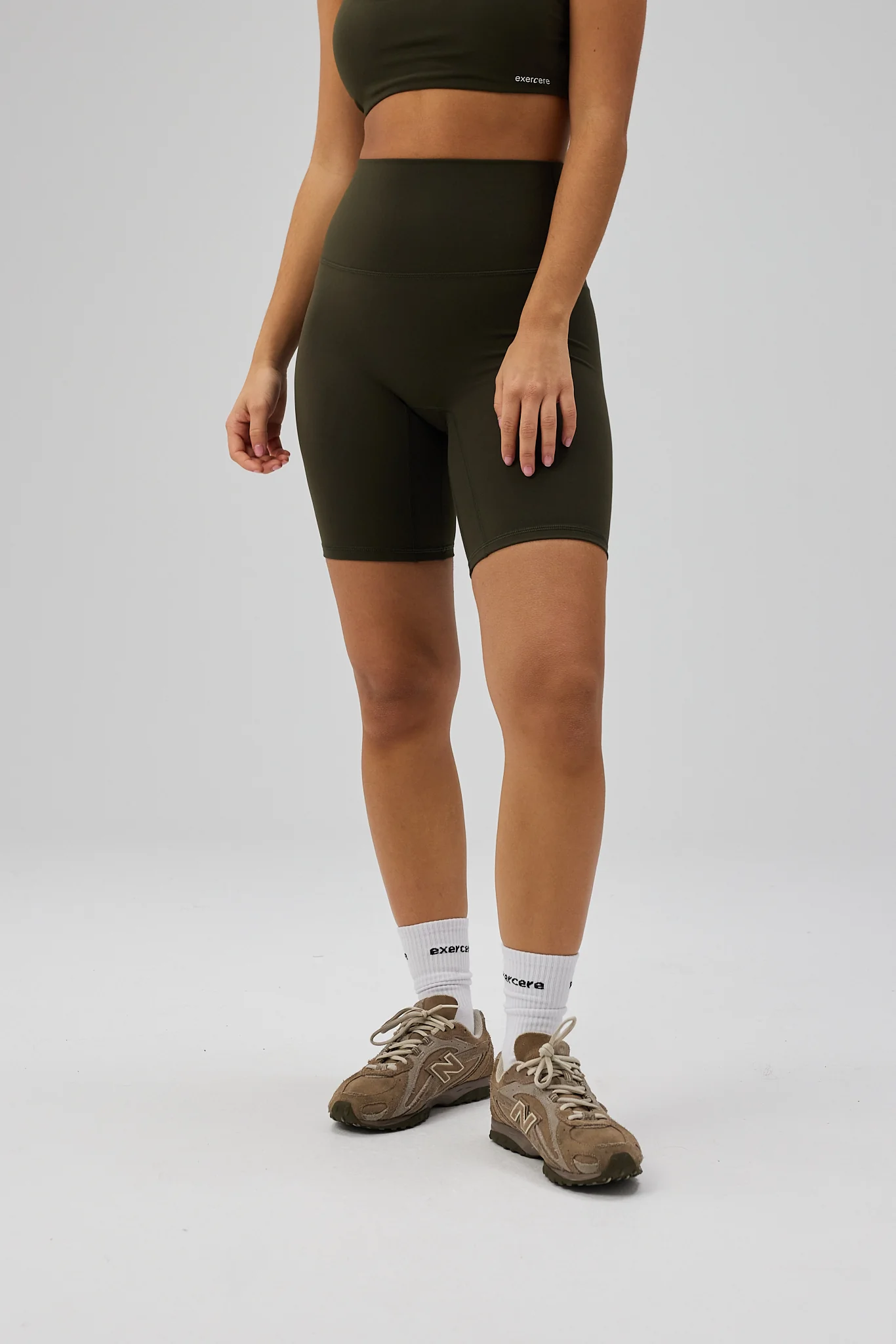 Fleek Biker Shorts - Forest Green - Image 3