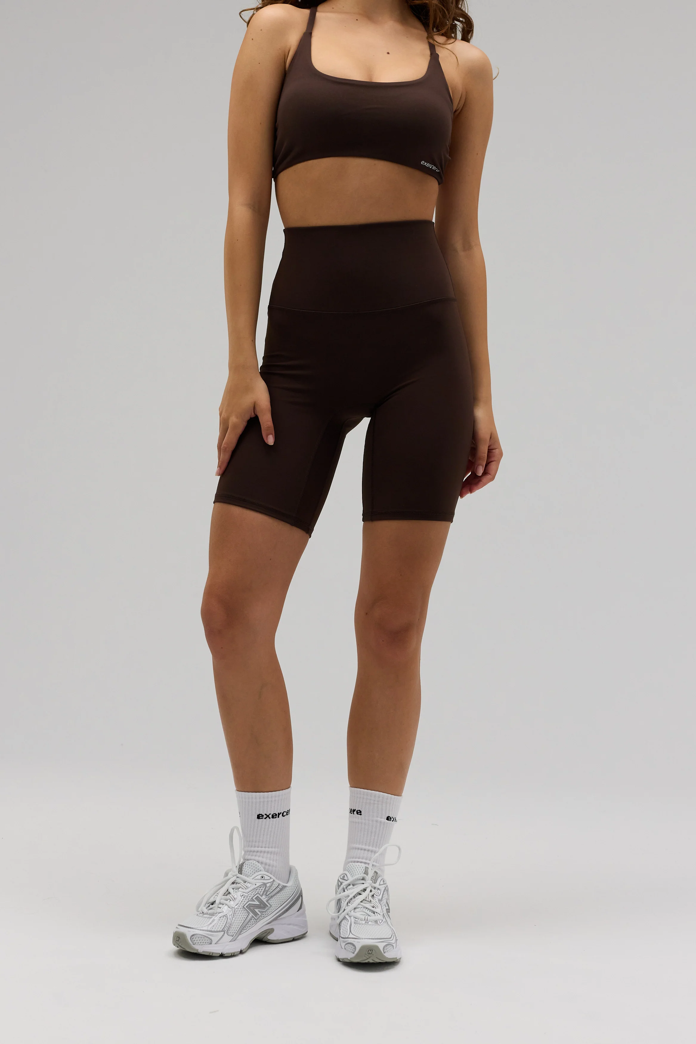Fleek Biker Shorts - Pecan Brown - Image 3