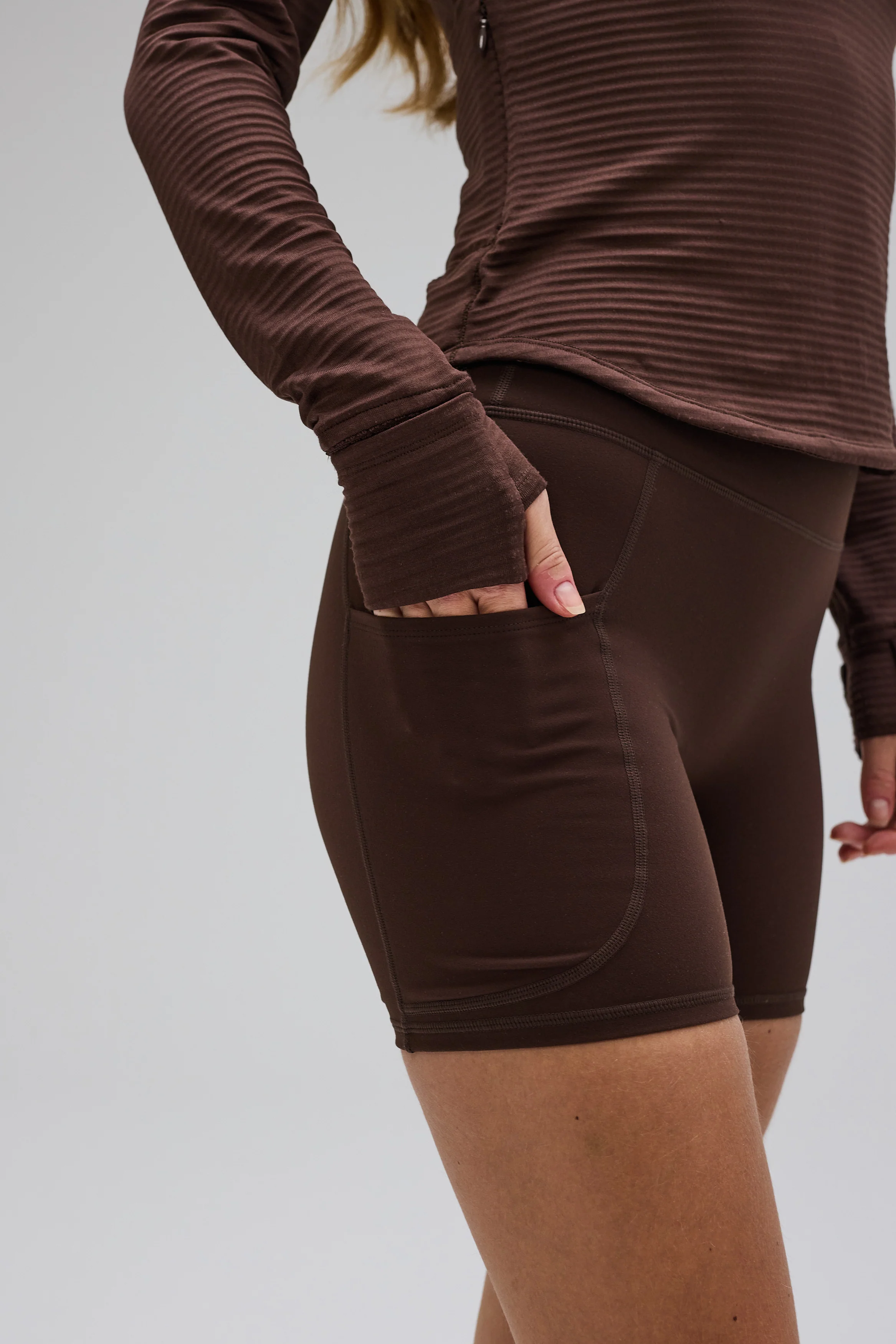 Fleek Pocket Shorts - Pecan Brown - Image 4