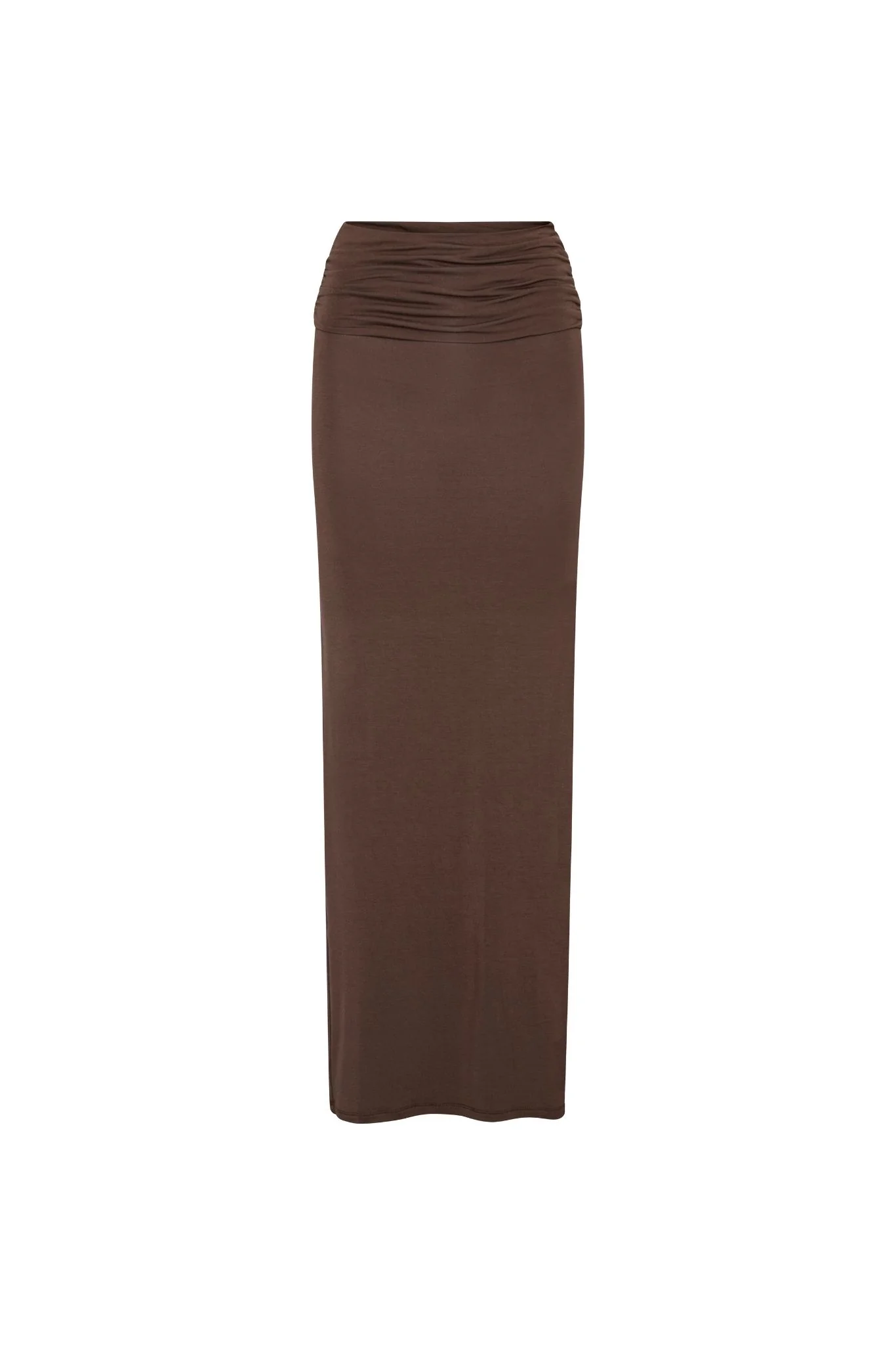 Fold Over Maxi Skirt - Pecan Brown - Image 7