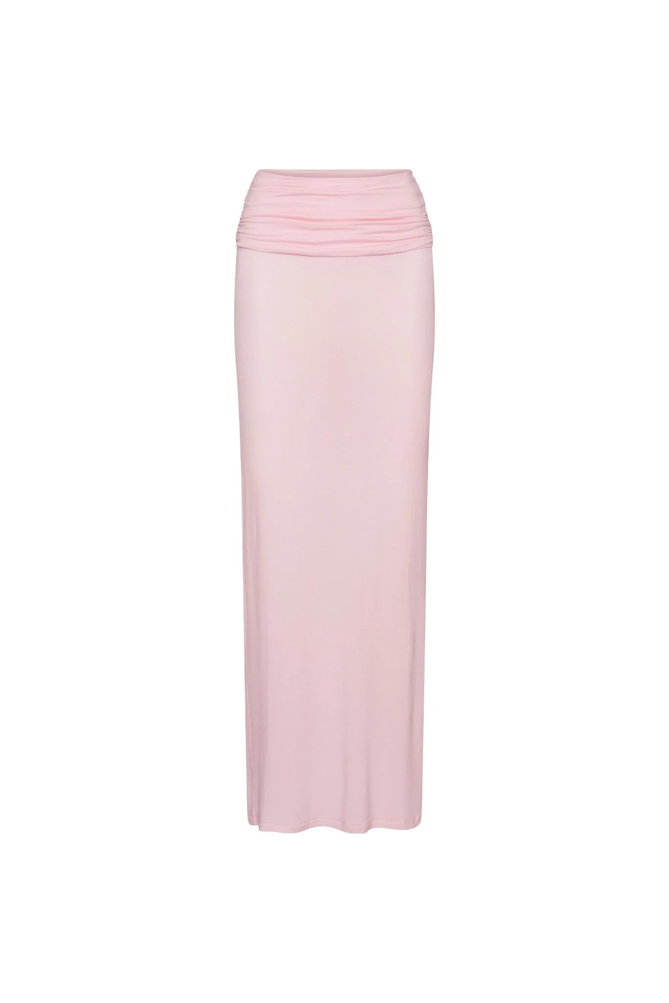 Fold Over Maxi Skirt - Soft Pink - Image 7