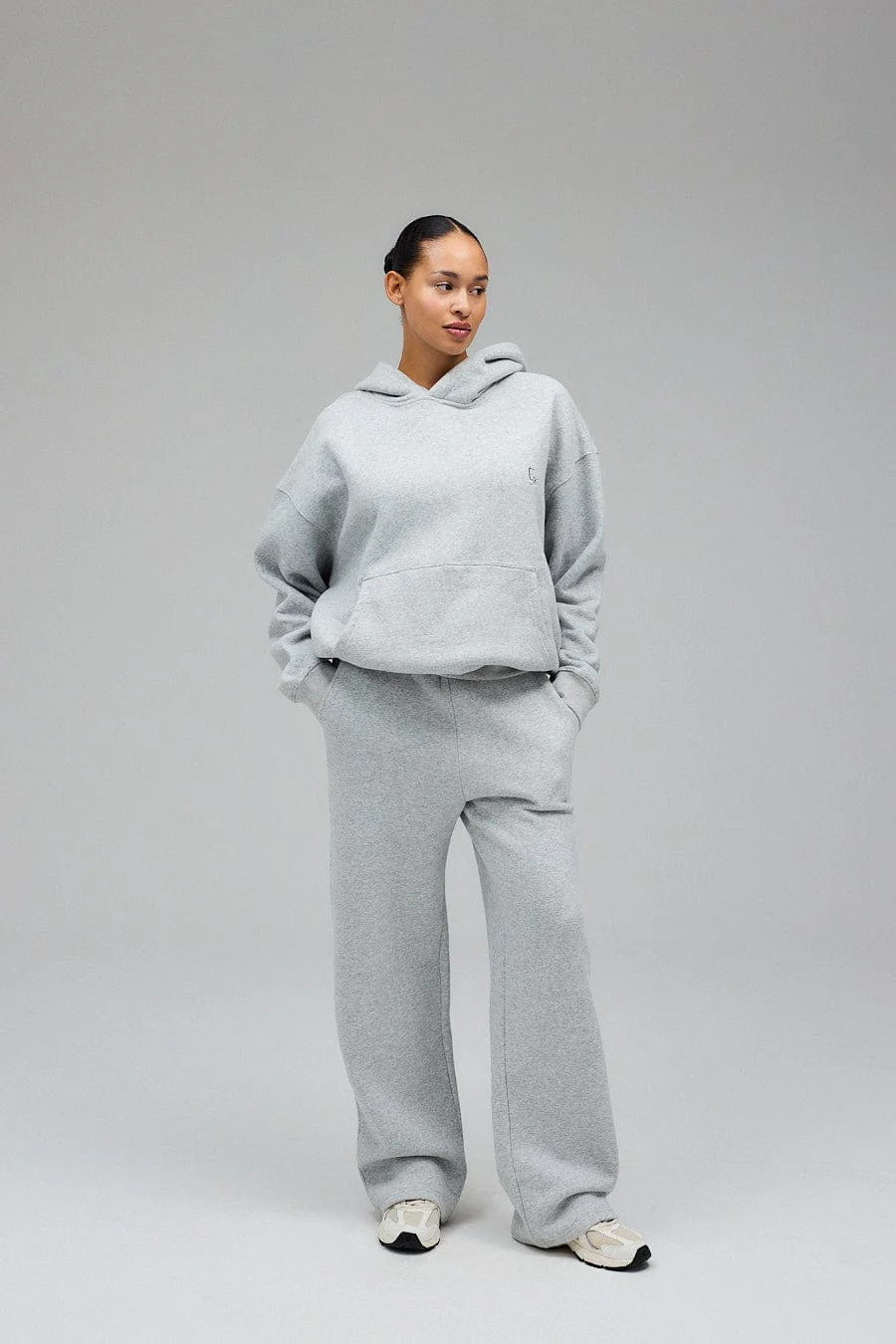 Hoodie - Grey Melange - Image 10