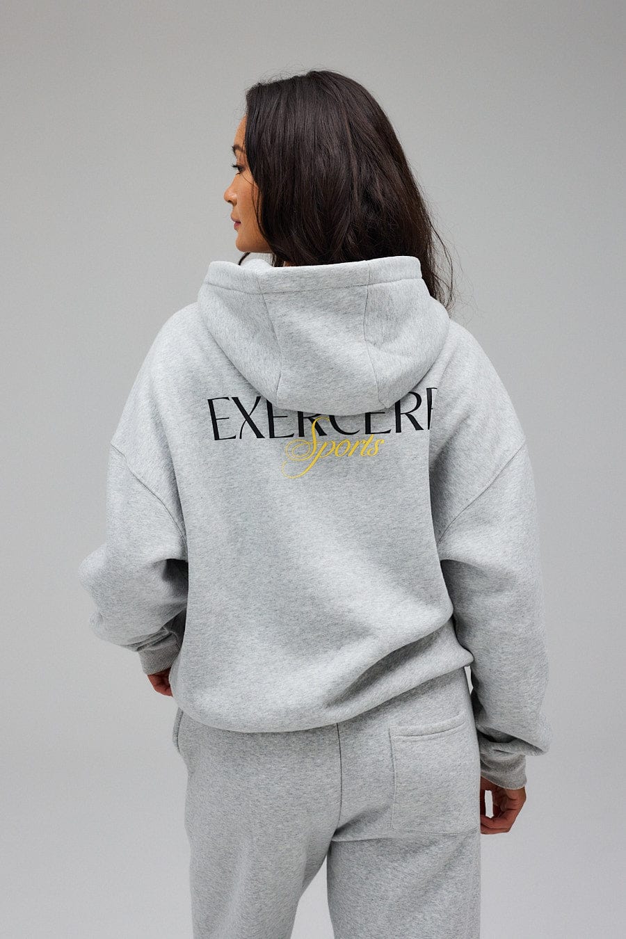 Hoodie - Grey Melange - Image 2