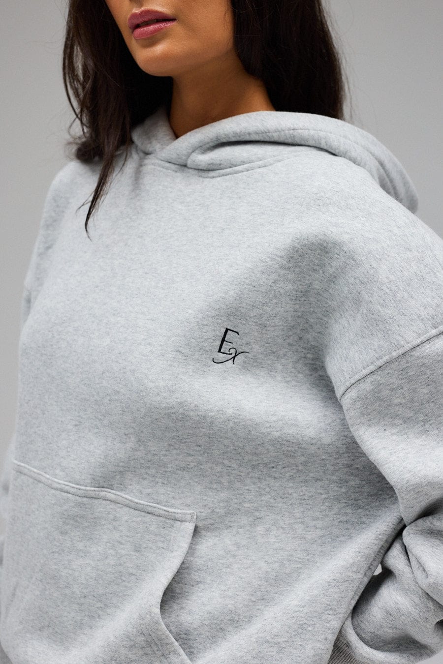 Hoodie - Grey Melange - Image 3