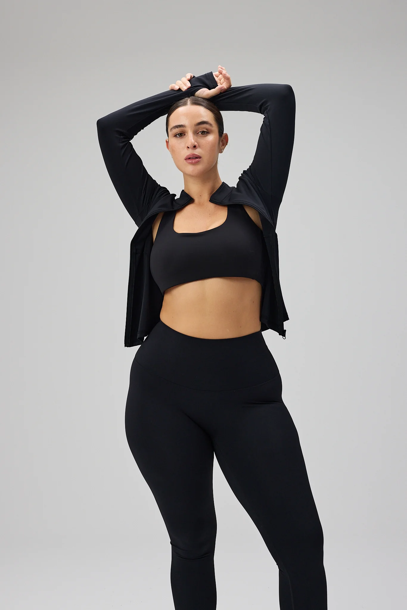 Hyper Zip Blouse - Black - Image 3