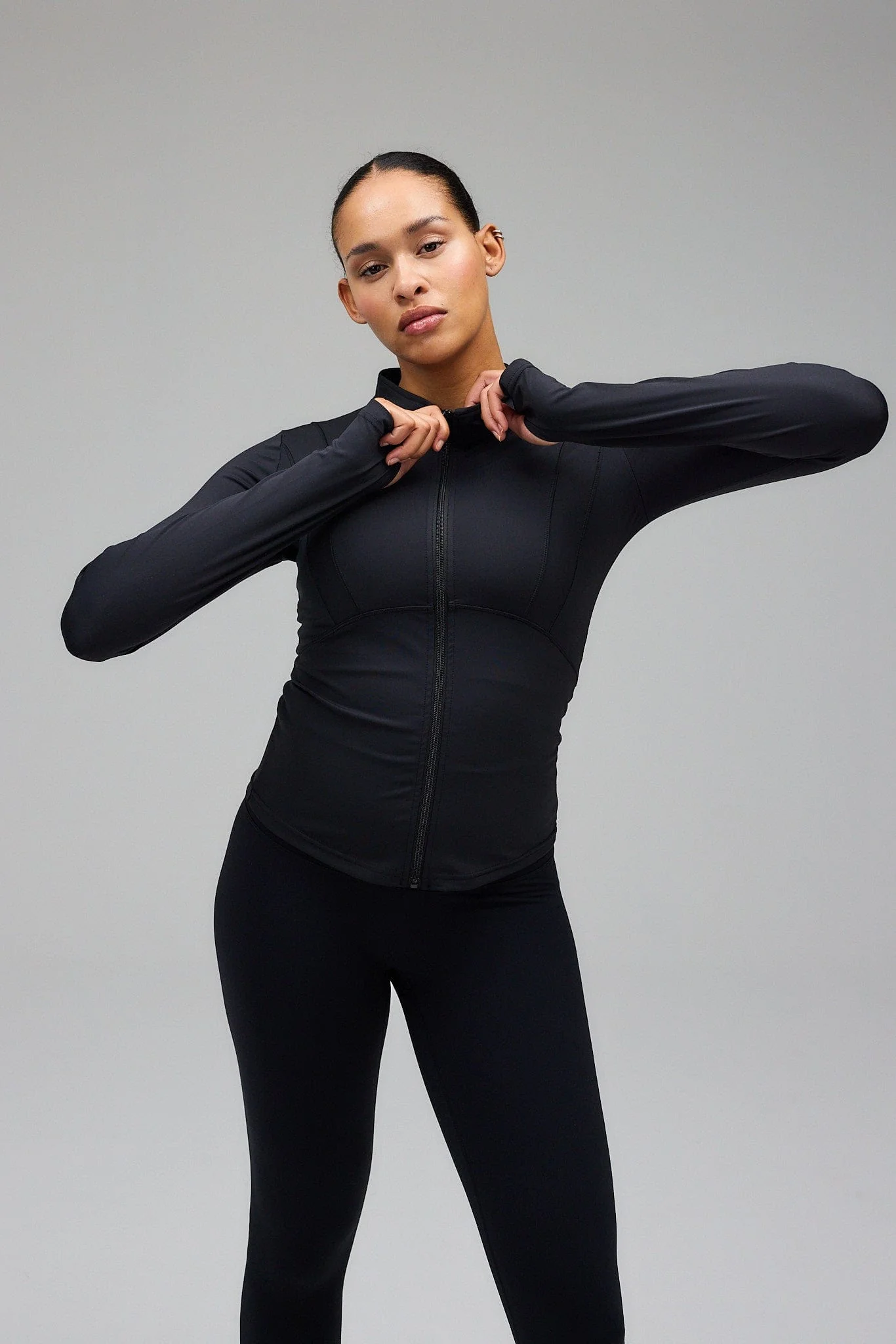 Hyper Zip Blouse - Black - Image 8