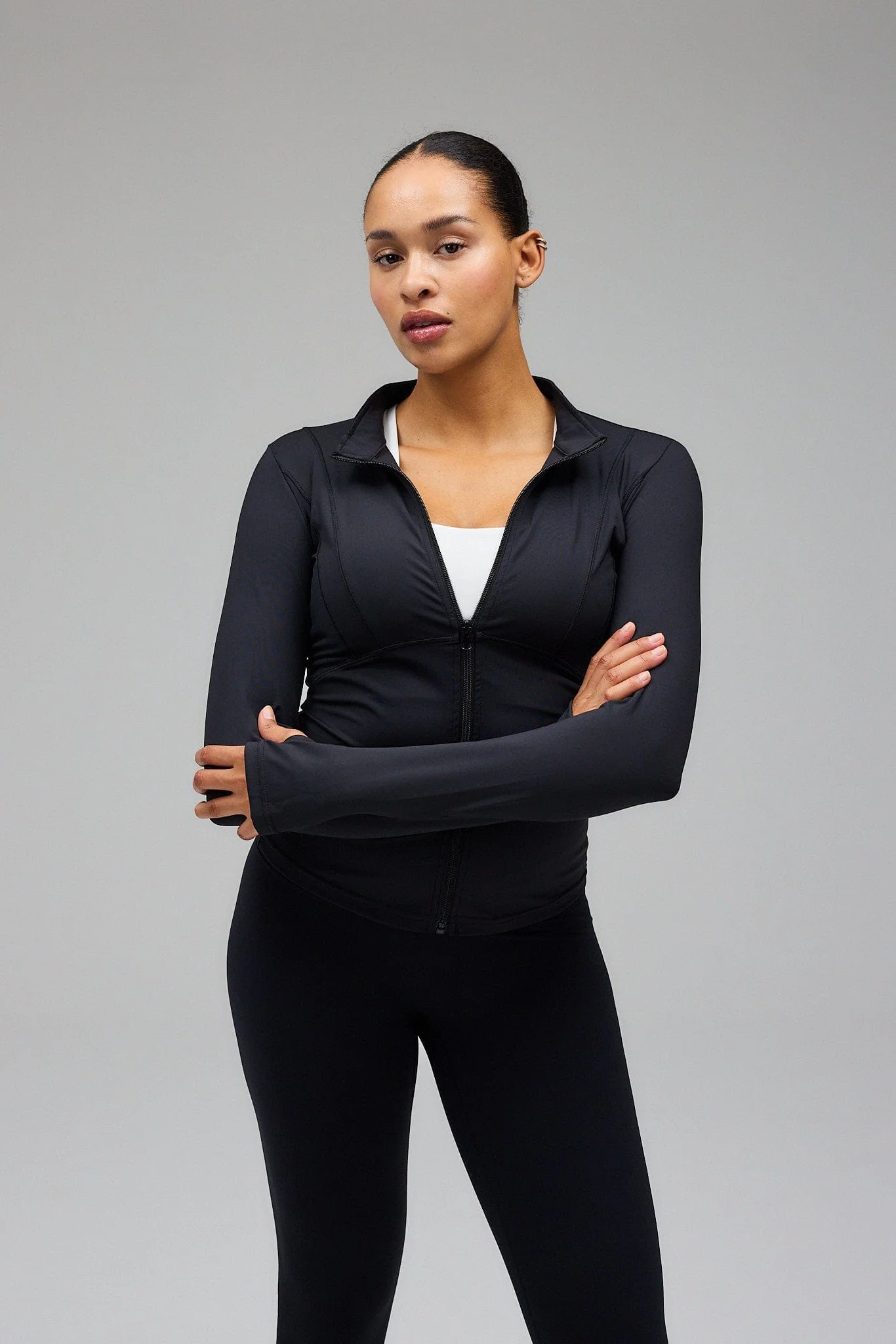 Hyper Zip Blouse - Black - Image 9