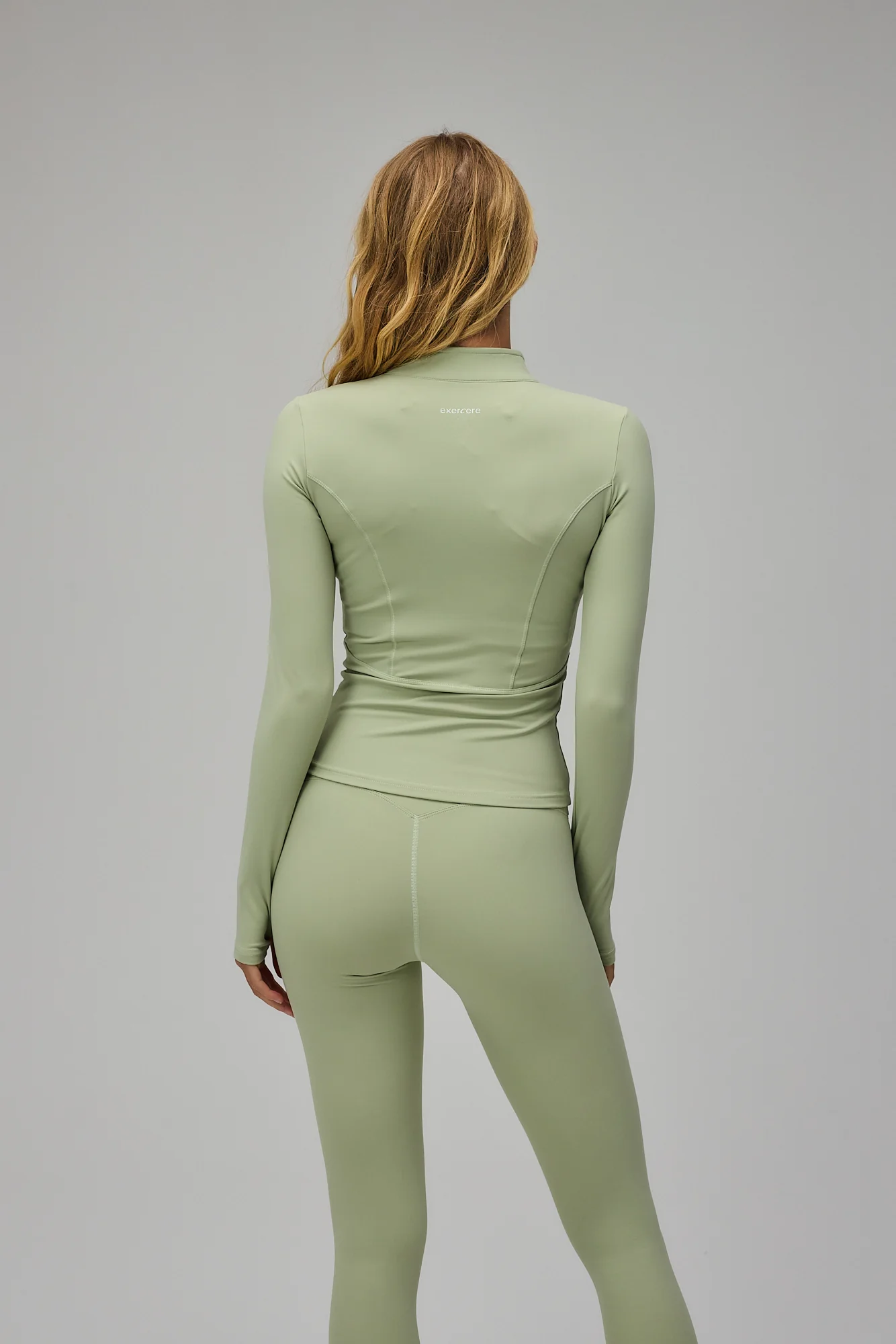 Hyper Zip Blouse - Dusty Green - Image 4