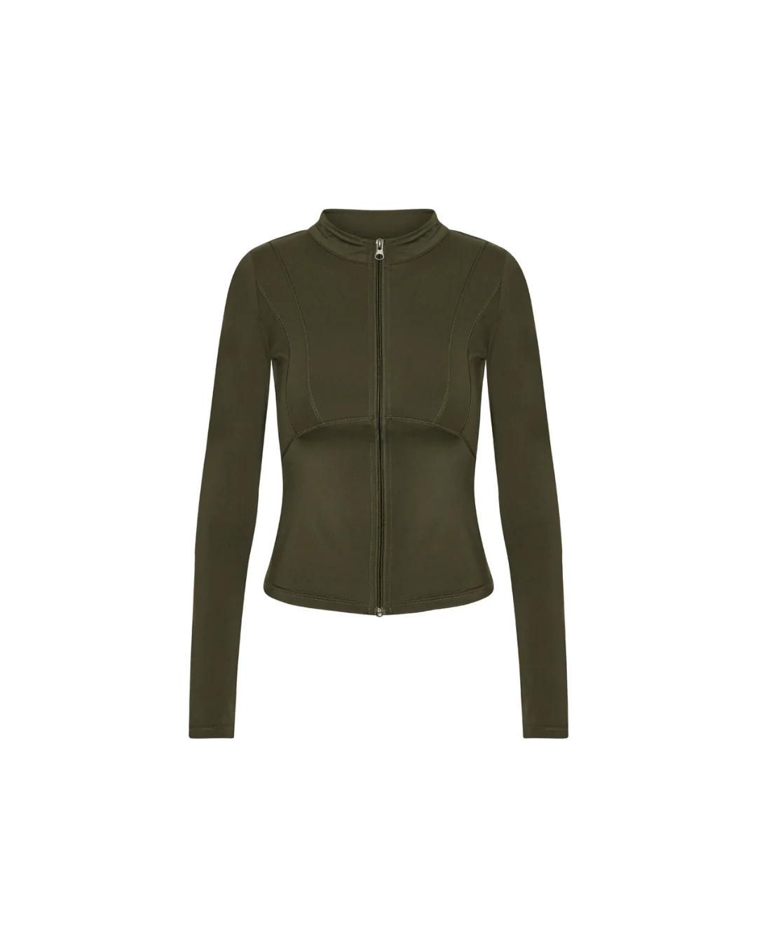 Hyper Zip Blouse - Forest Green - Image 4