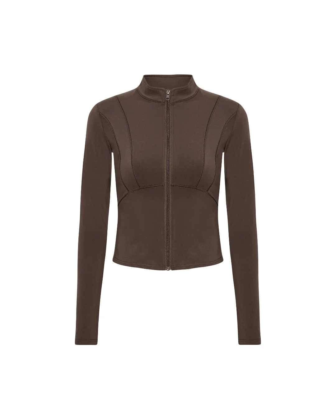 Hyper Zip Blouse - Pecan Brown - Image 6