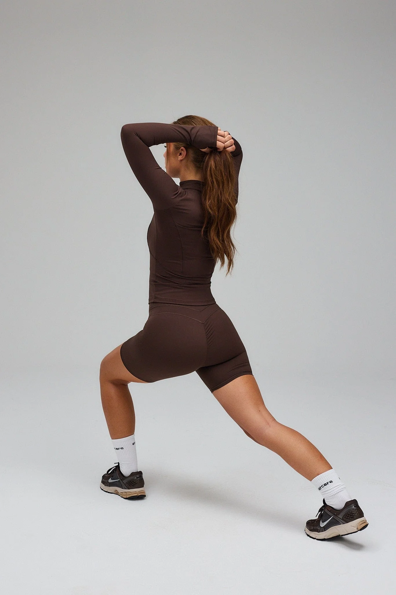 Hyper Zip Blouse - Pecan Brown - Image 9