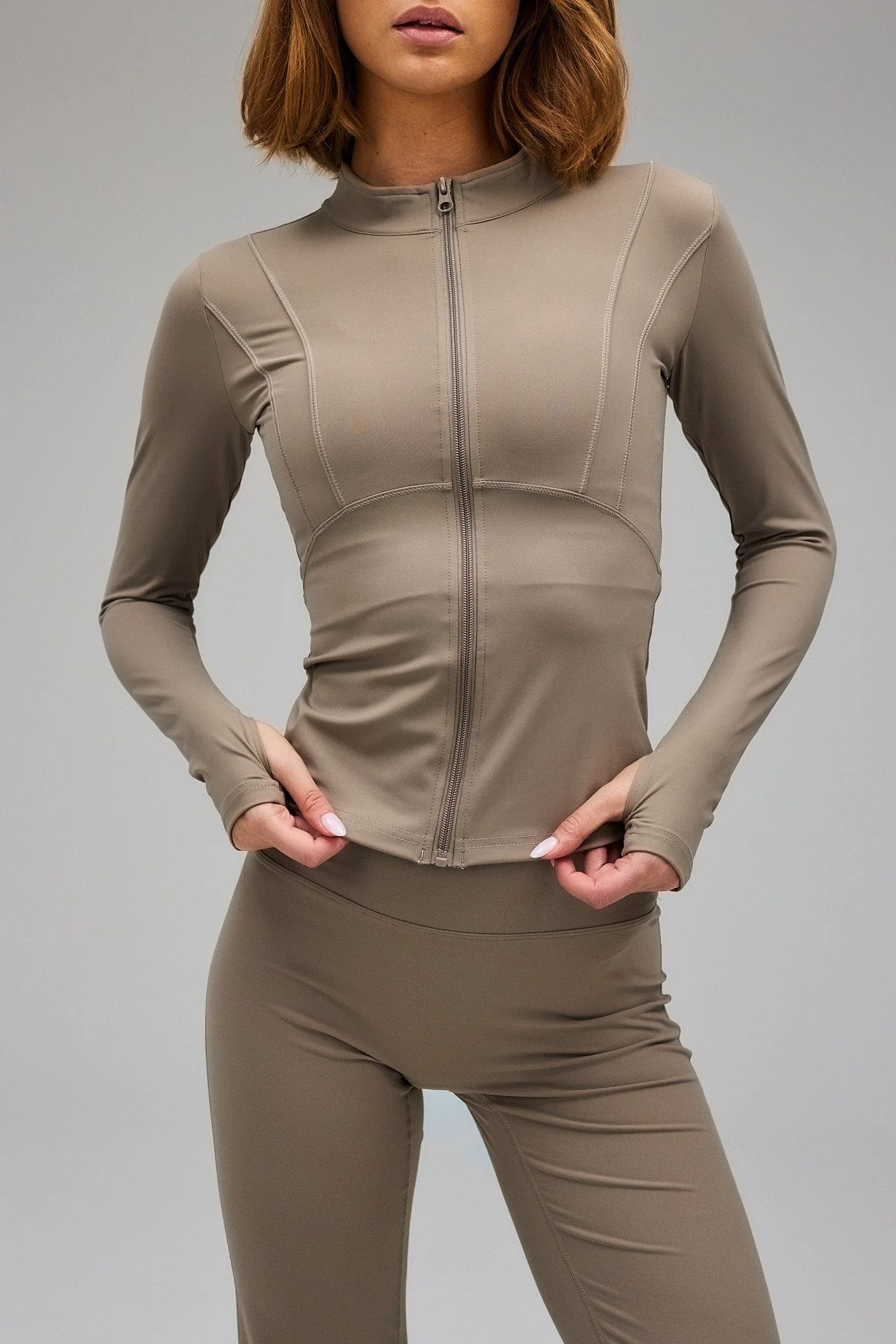 Hyper Zip Blouse - Sand Beige - Image 6