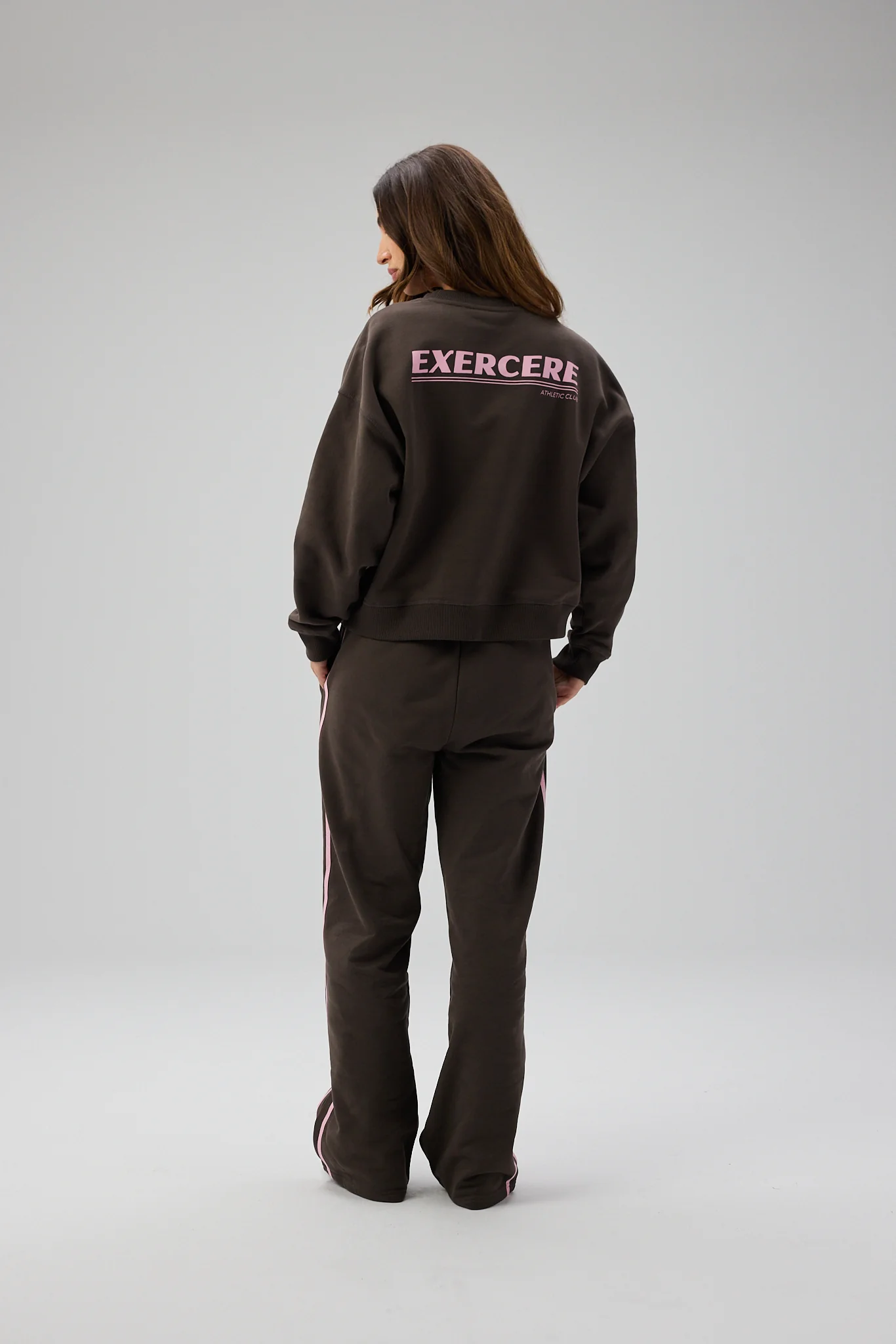 Initial Print Crewneck - Shadow Brown - Image 2