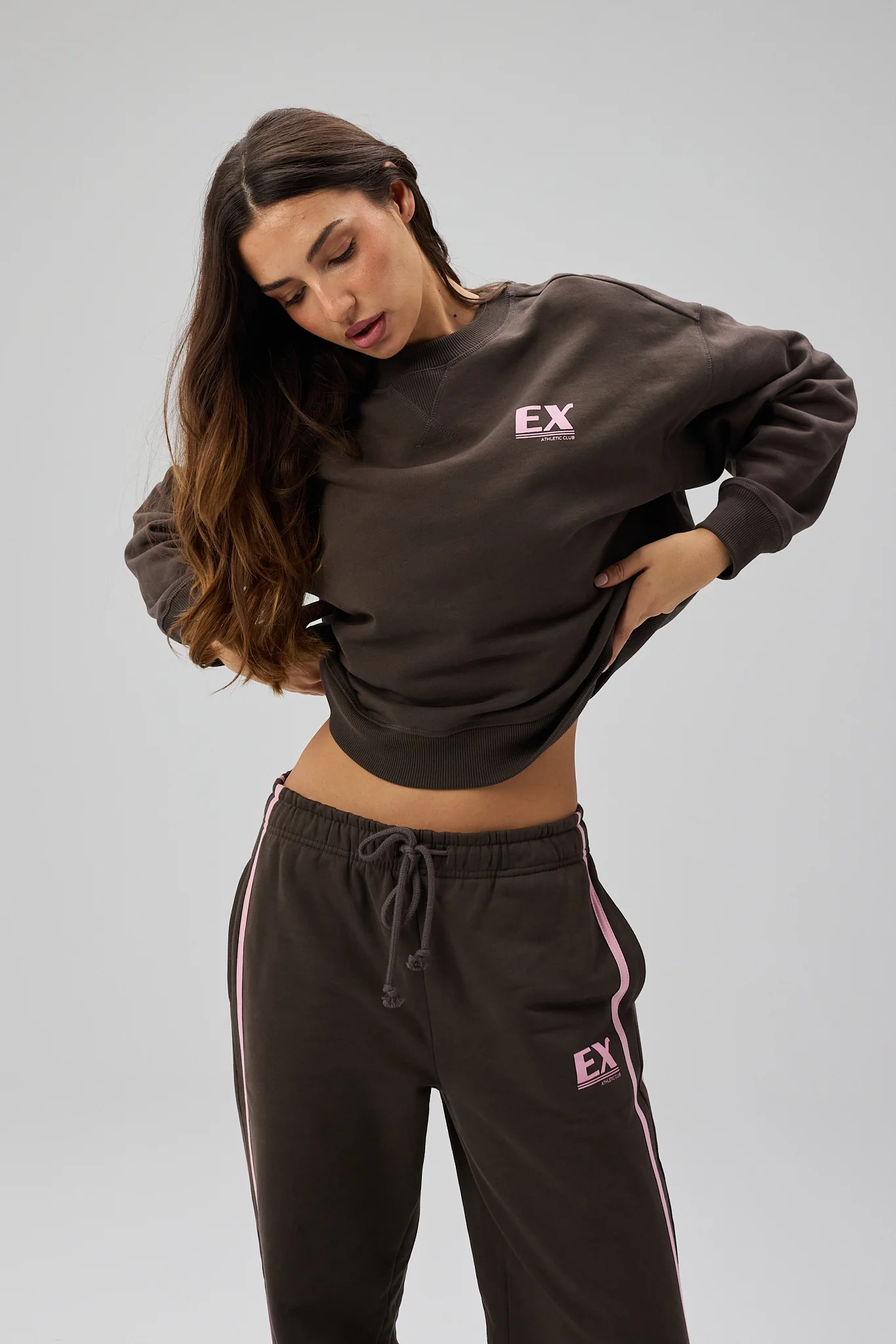 Initial Print Crewneck - Shadow Brown - Image 3