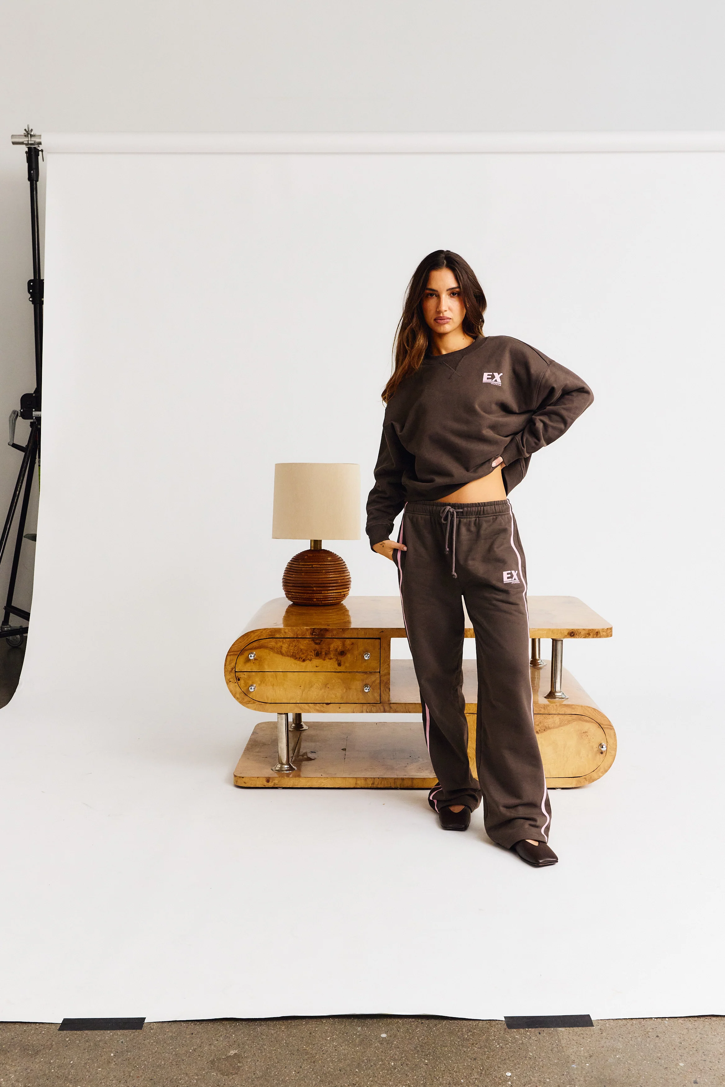 Initial Print Crewneck - Shadow Brown - Image 4
