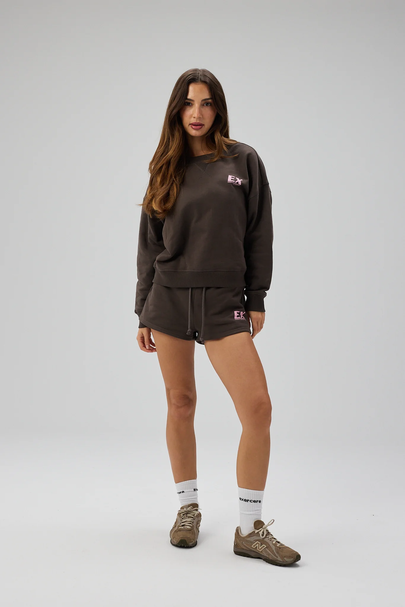 Initial Print Crewneck - Shadow Brown - Image 7