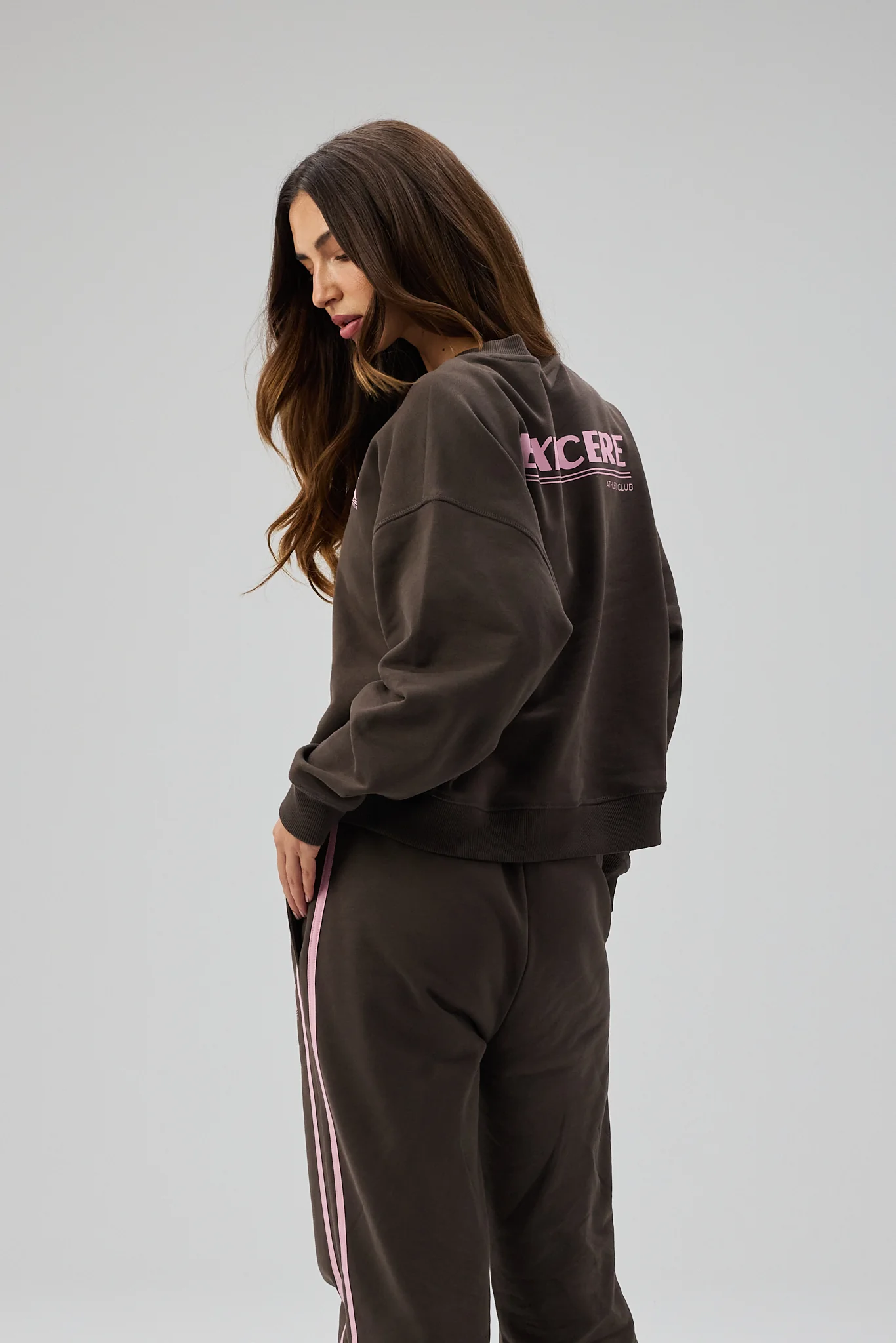Initial Print Crewneck - Shadow Brown - Image 8