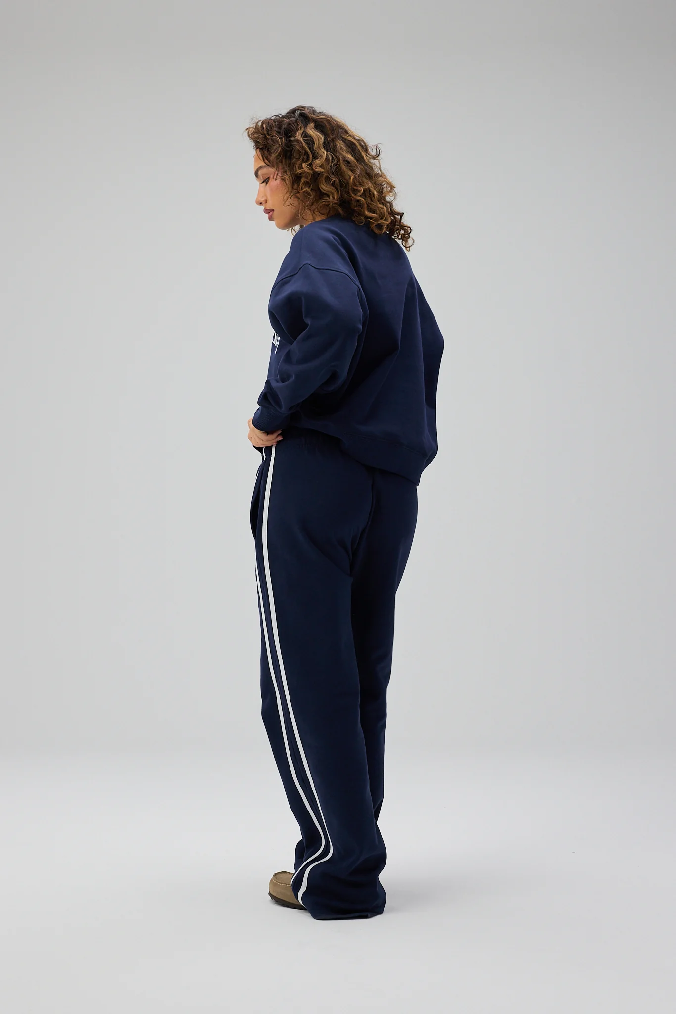 Loose Fit Sweatpants - Navy - Image 4