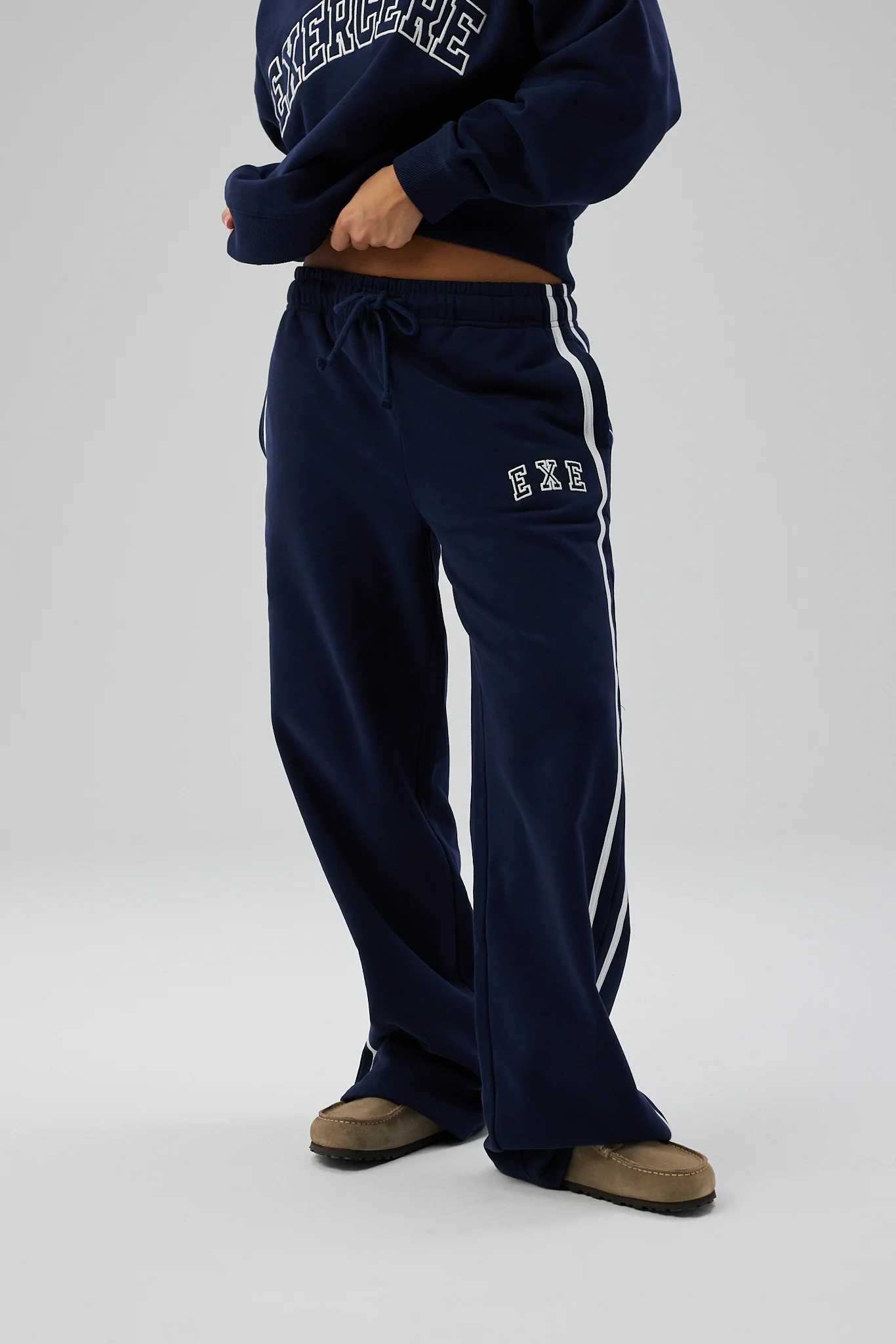 Loose Fit Sweatpants - Navy - Image 6