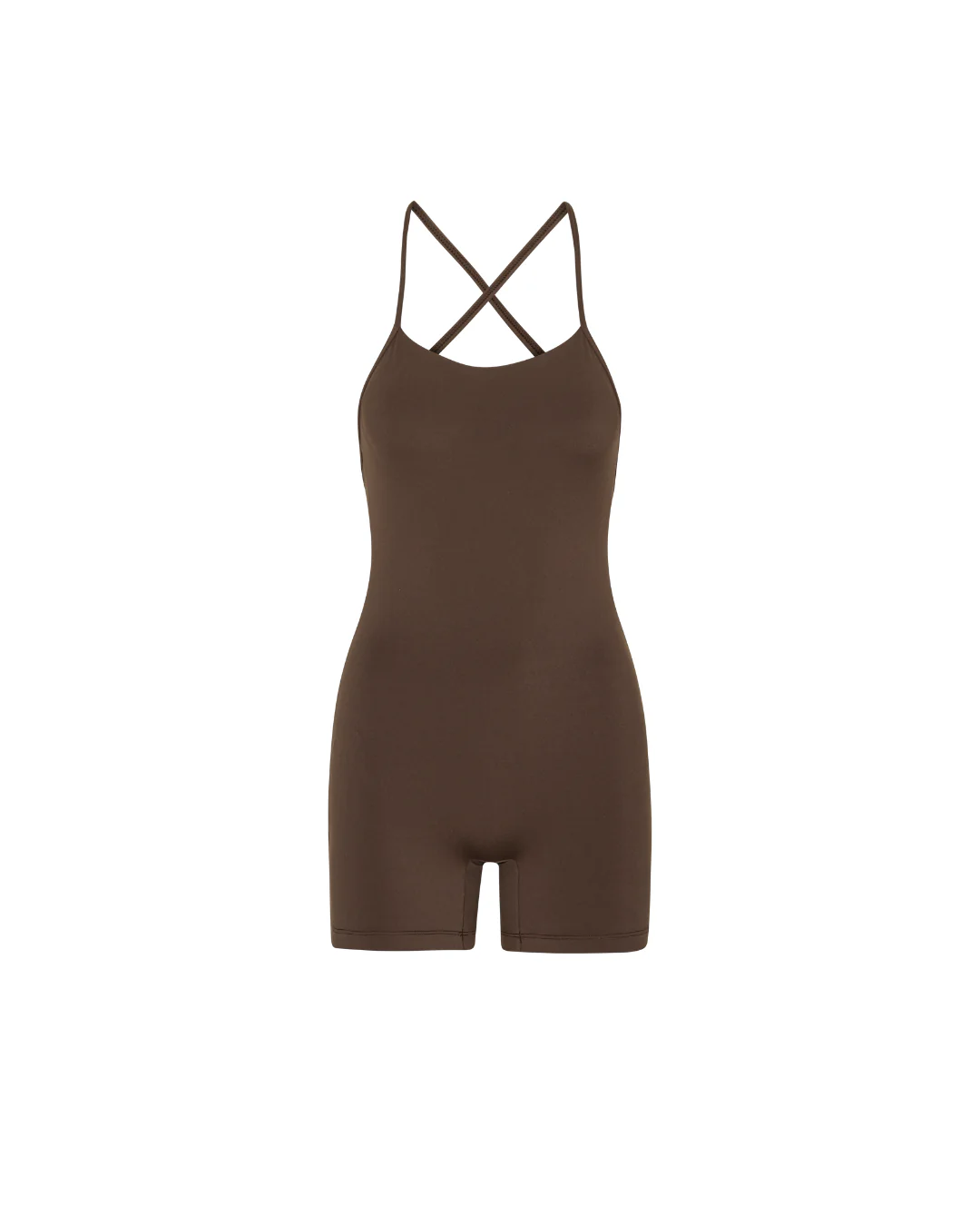 Luna Cross Back Playsuit - Pecan Brown - Image 5