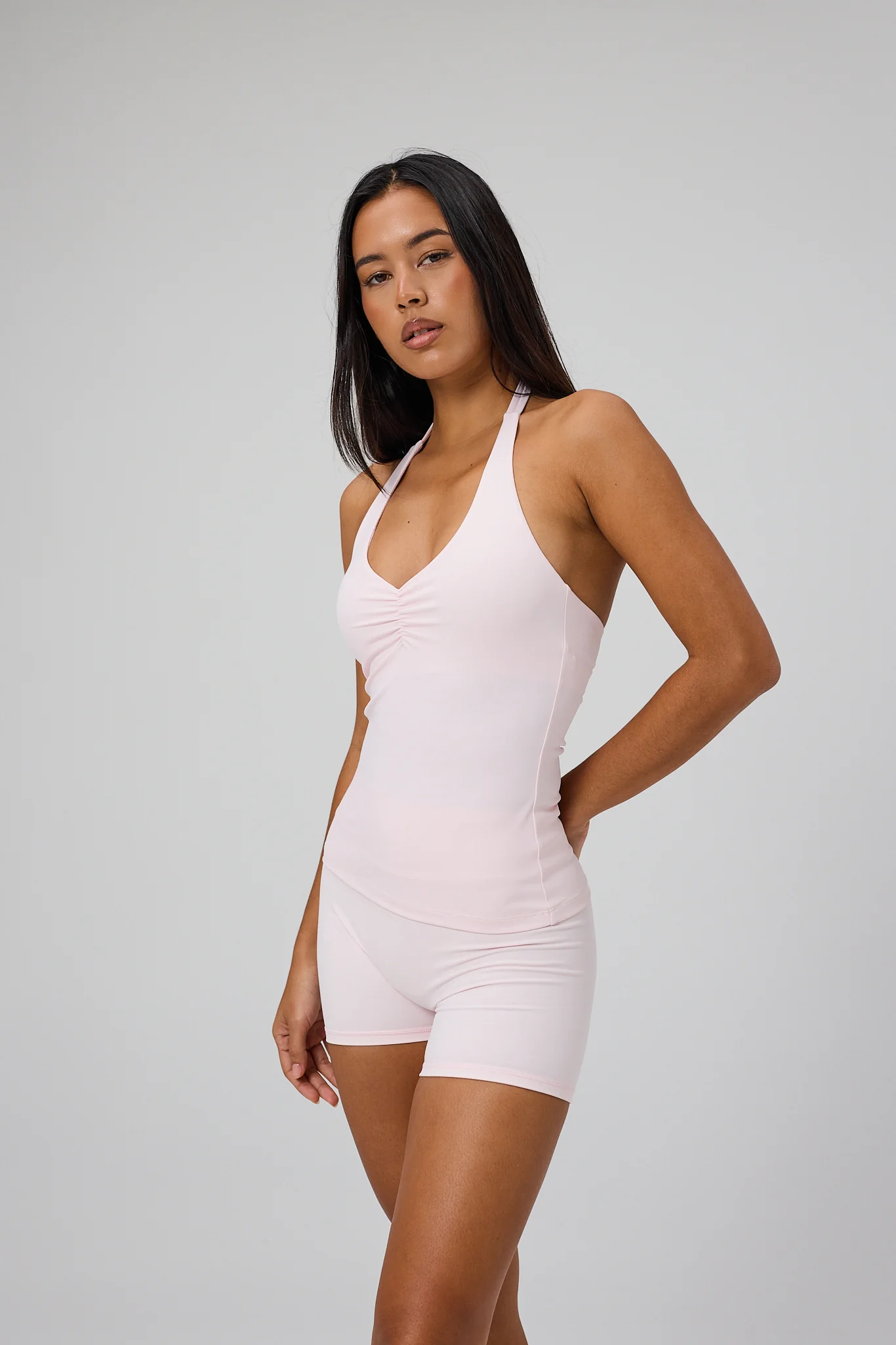 Luna Scrunch Shorts - Soft Pink - Image 9