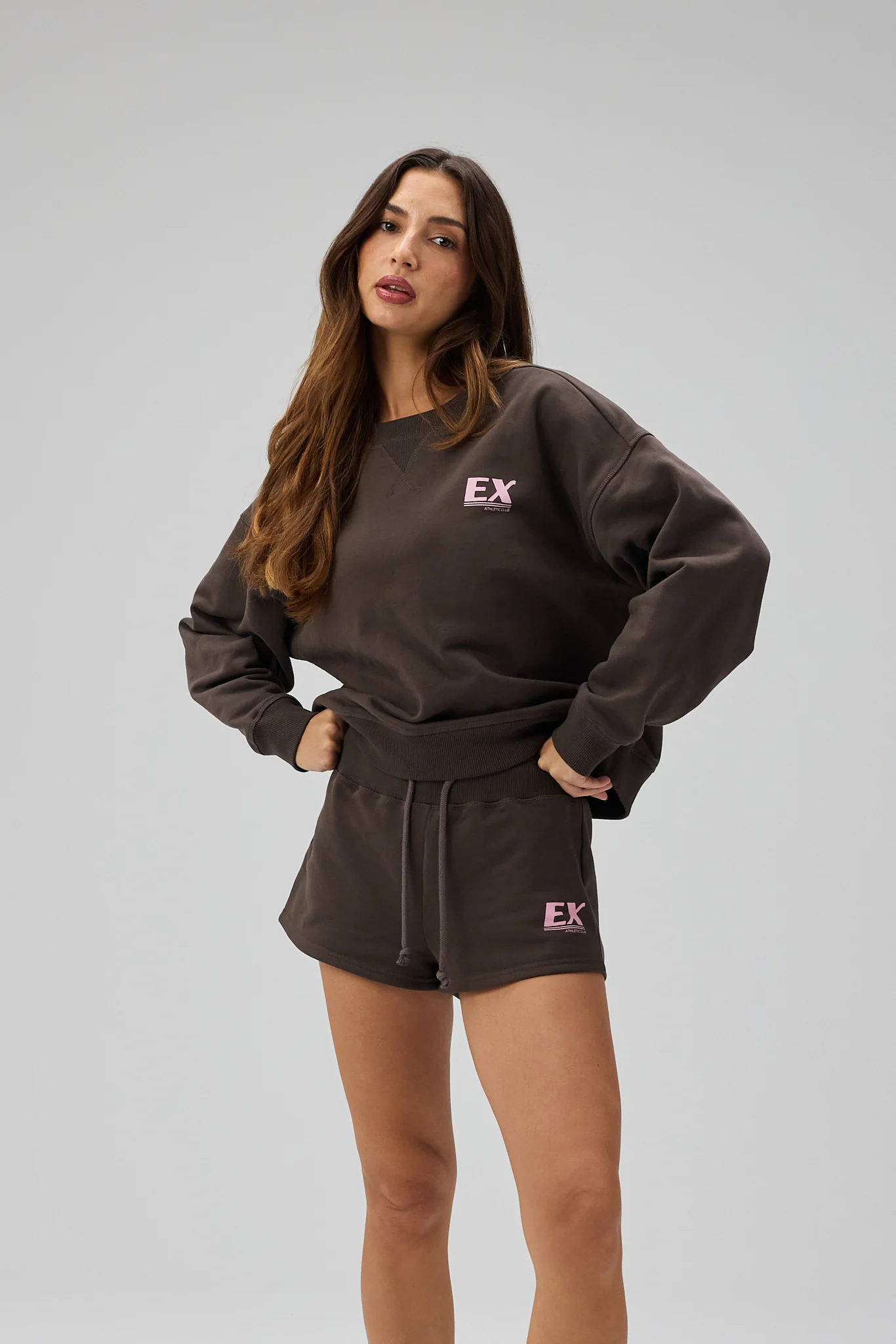 Mini Sweatshorts  - Shadow Brown - Image 3