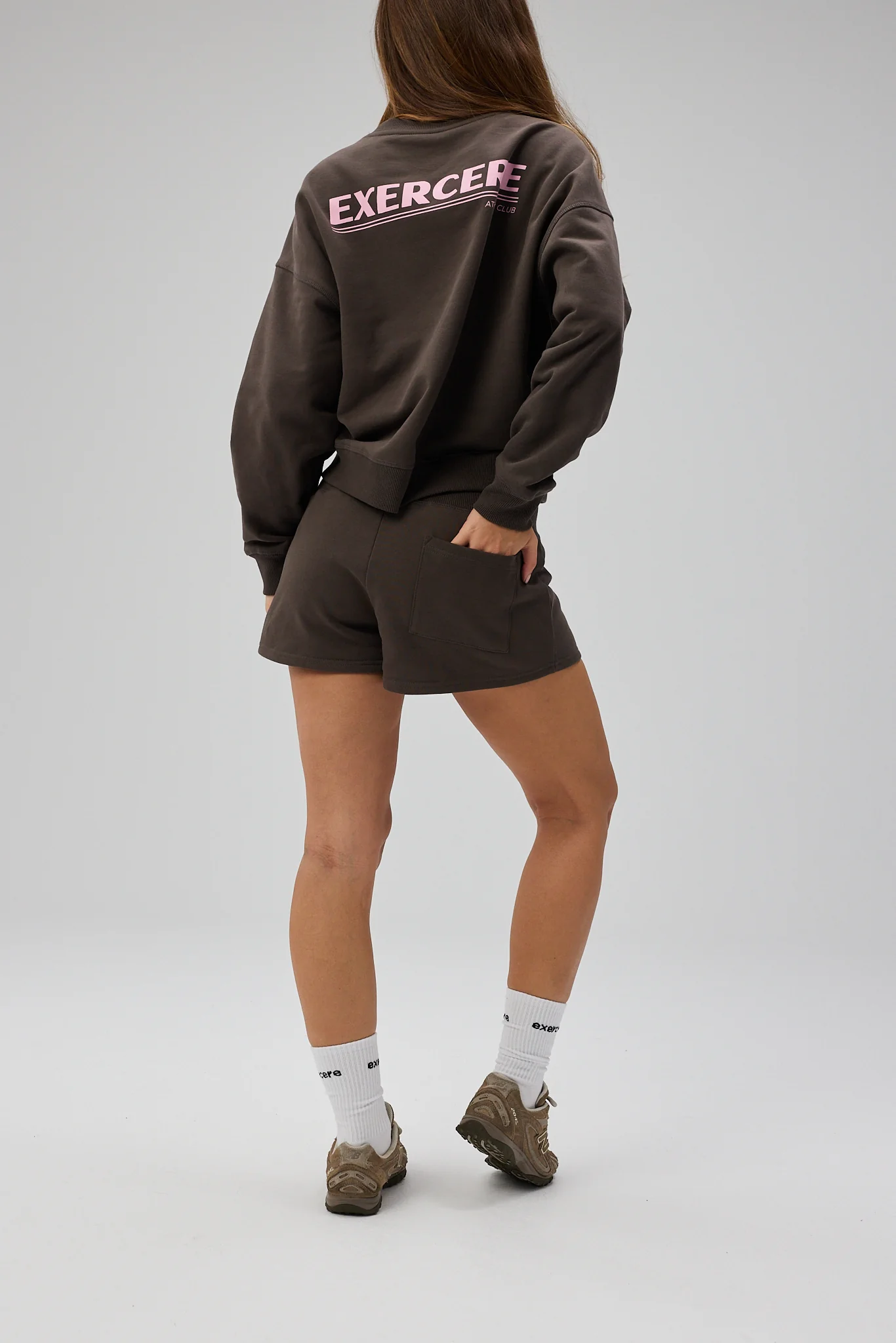 Mini Sweatshorts  - Shadow Brown - Image 4
