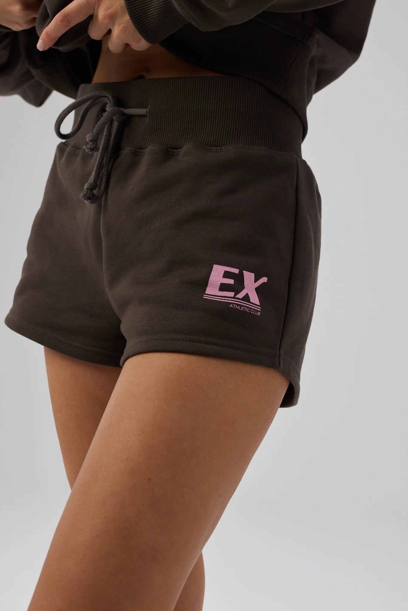 Mini Sweatshorts  - Shadow Brown - Image 6