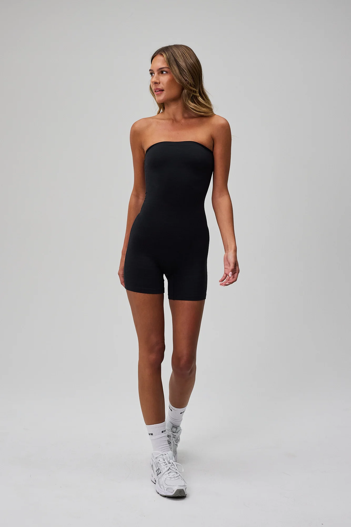 Muse Tube Playsuit - Black Melange - Image 5