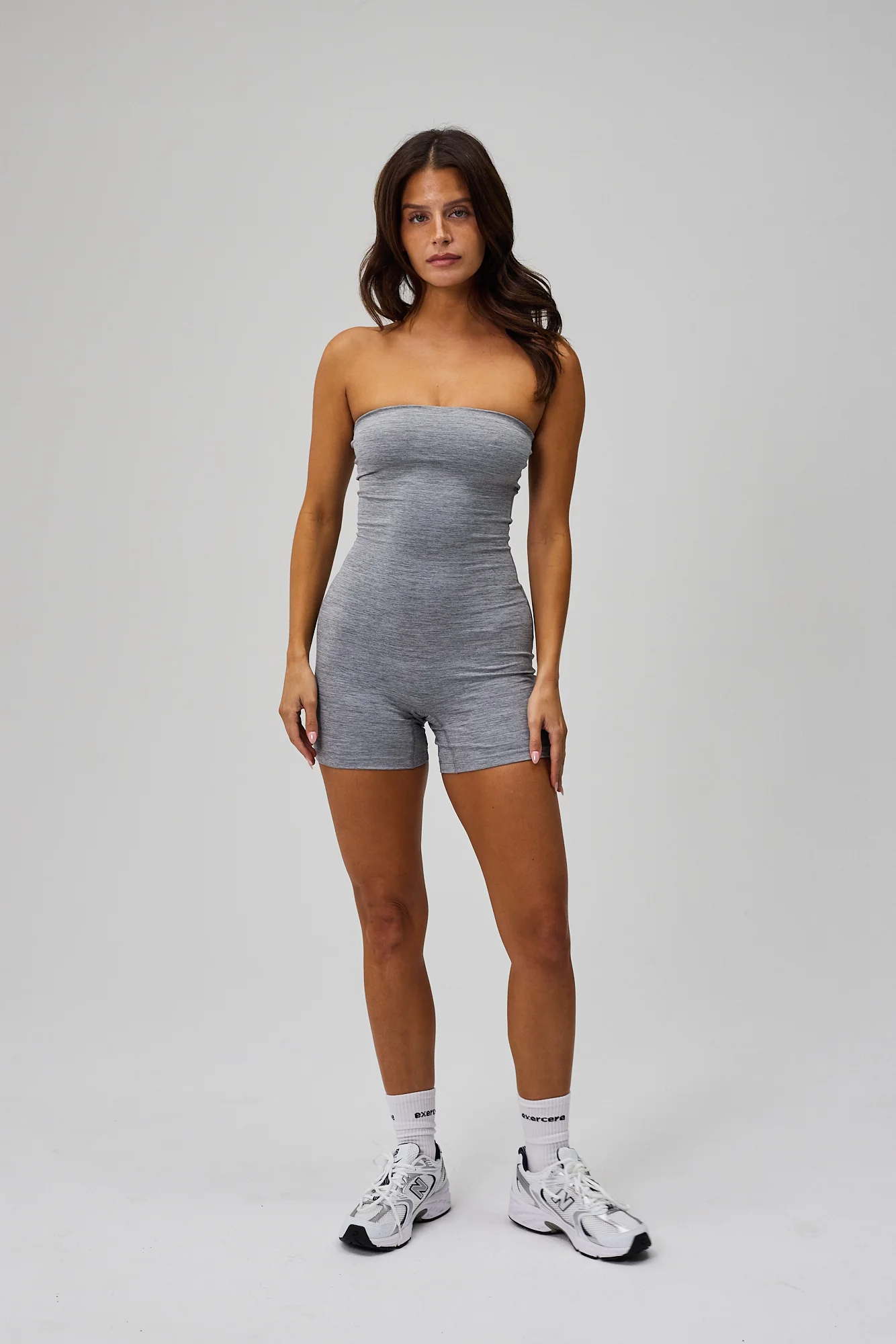 Muse Tube Playsuit - Grey Melange - Image 4