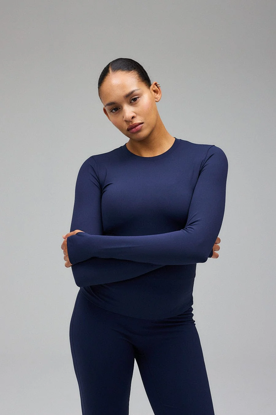 Neaty Long Sleeve - Navy - Image 5