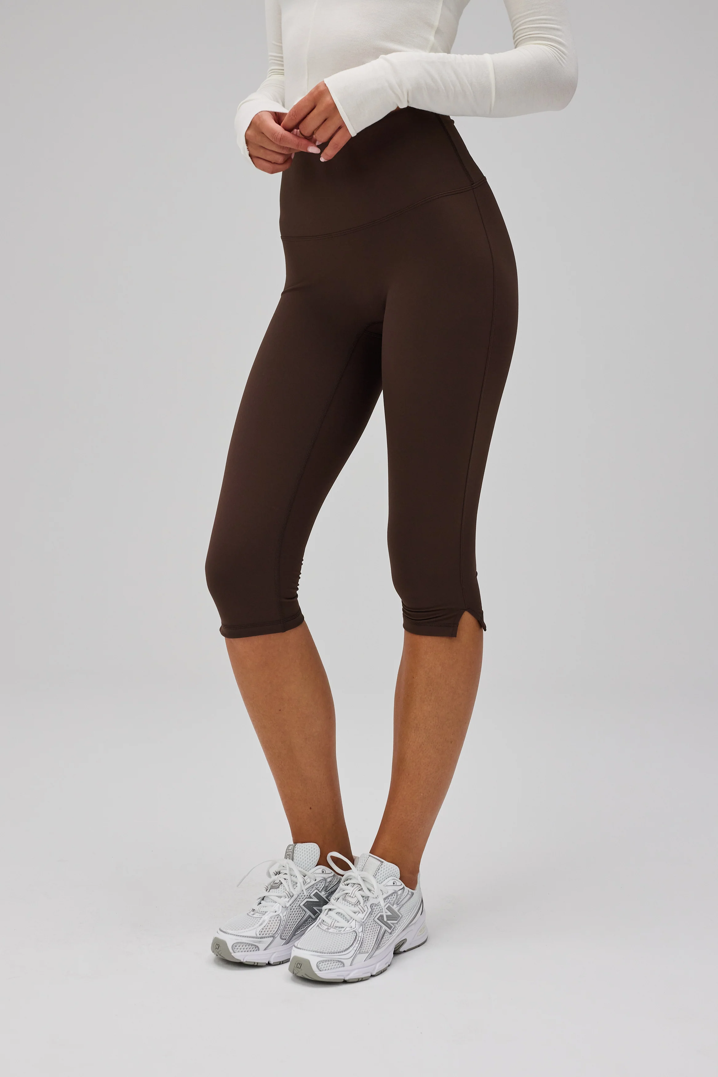 Neaty Capri Tights - Pecan Brown - Image 2